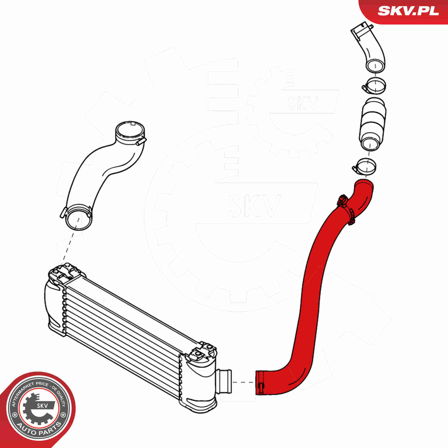 Charger Air Hose - 24SKV784 ESEN SKV