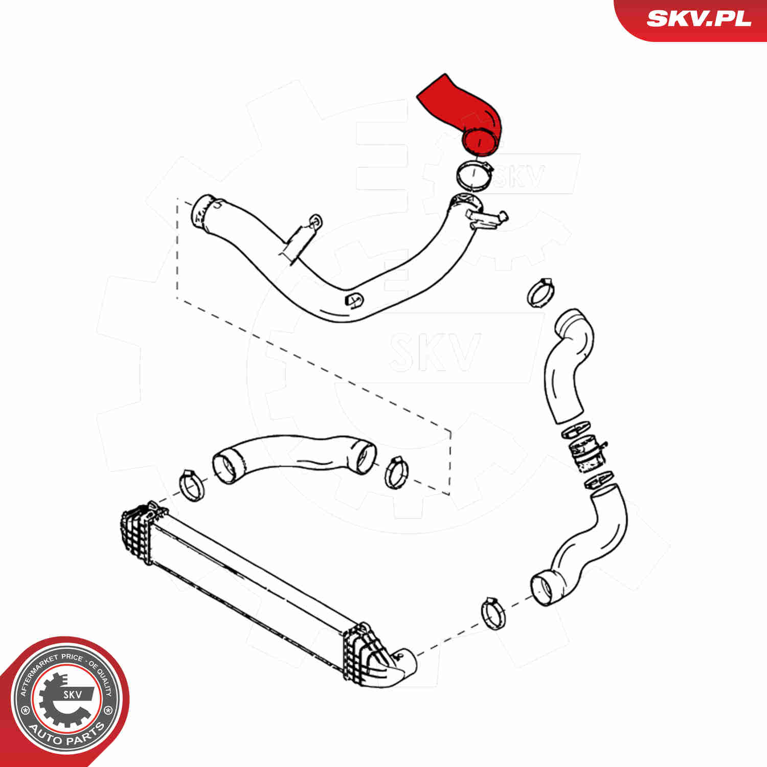 Charger Air Hose - 24SKV801 ESEN SKV