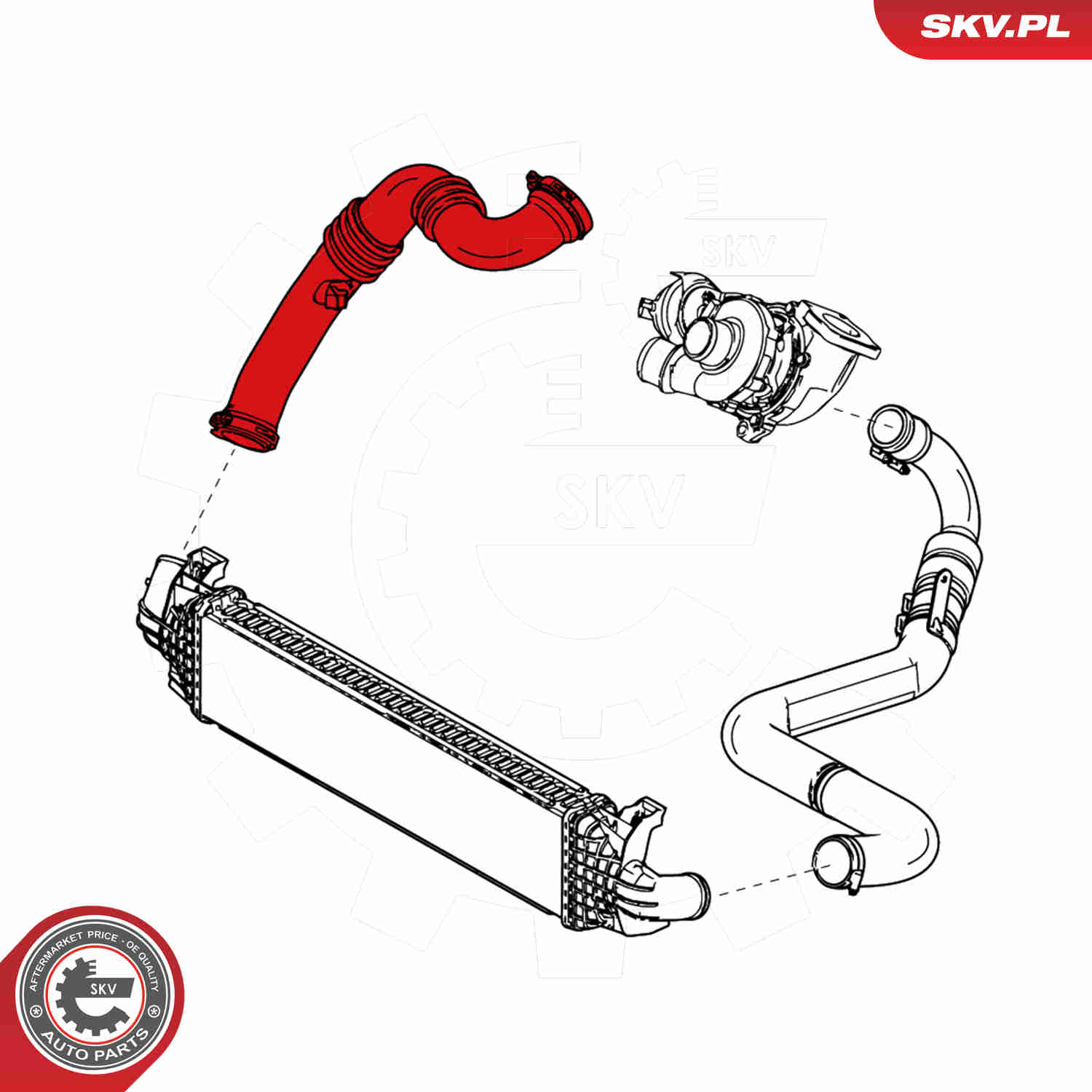 Charger Air Hose - 24SKV802 ESEN SKV