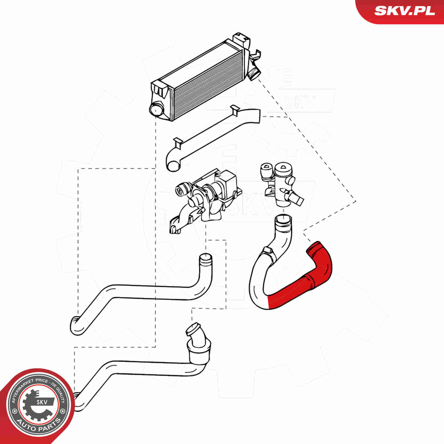 Charger Air Hose - 24SKV804 ESEN SKV
