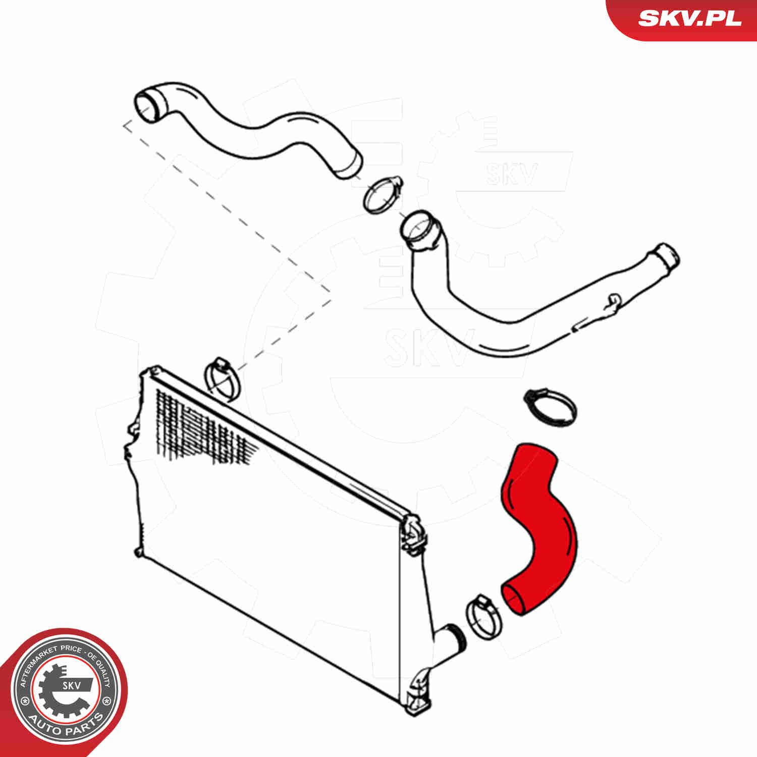 Charger Air Hose - 24SKV808 ESEN SKV