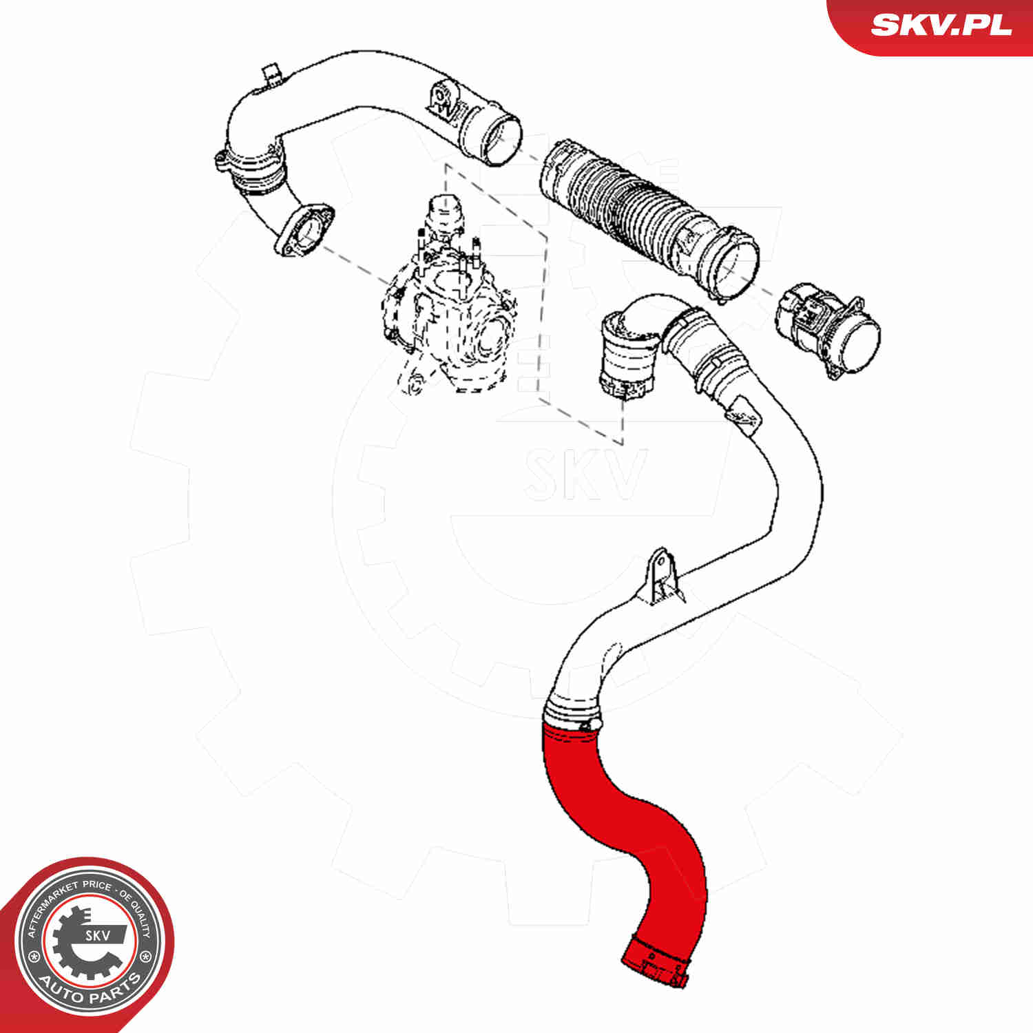Charger Air Hose - 24SKV810 ESEN SKV