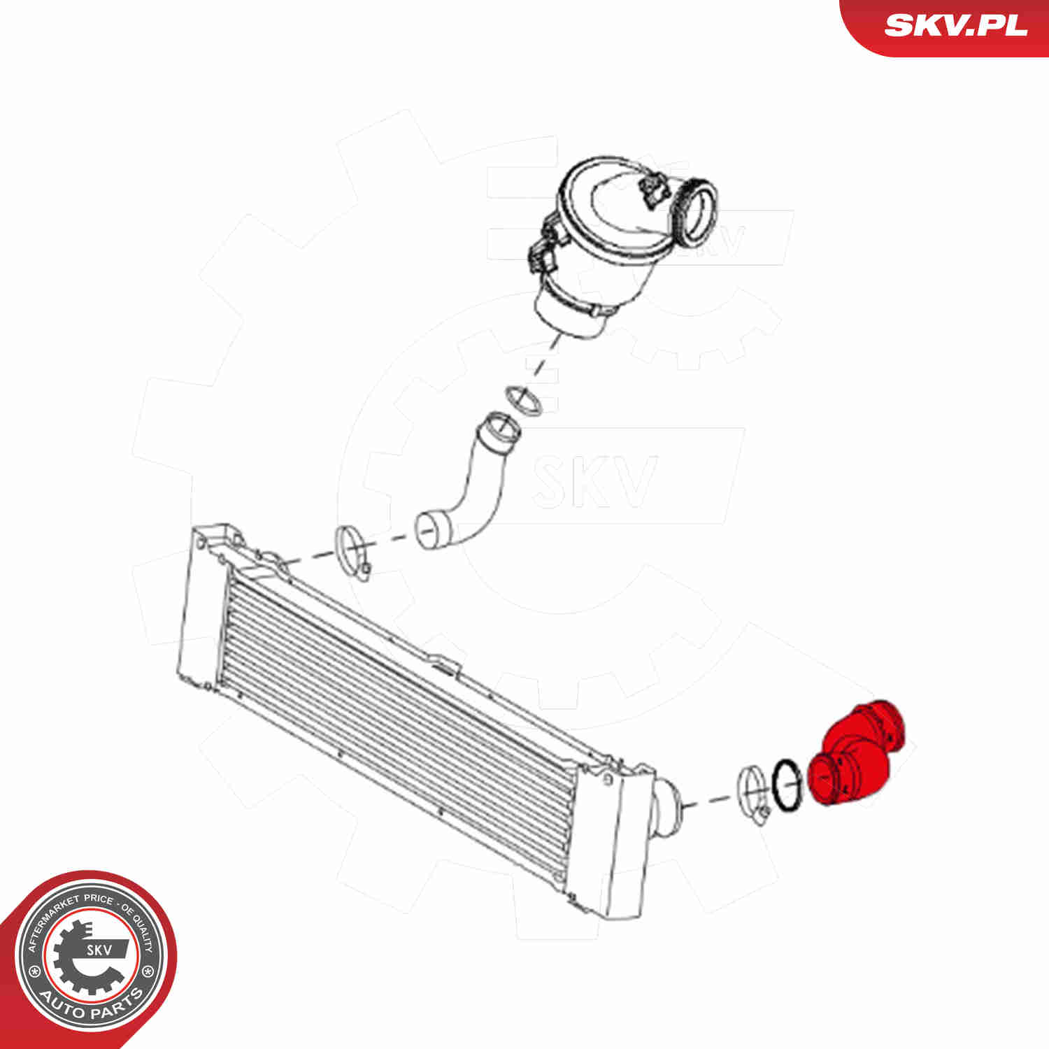 Charger Air Hose - 24SKV818 ESEN SKV