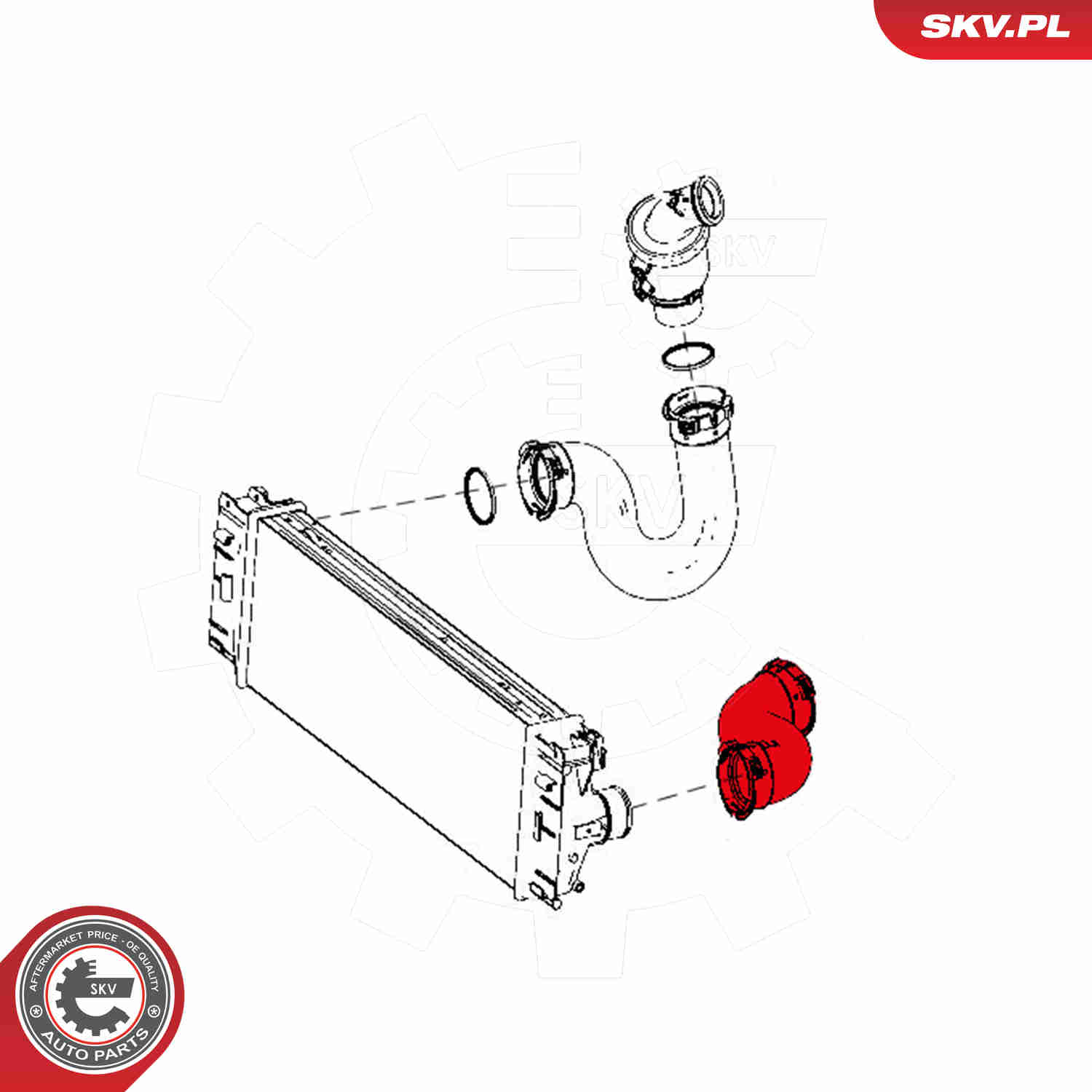 Charger Air Hose - 24SKV823 ESEN SKV