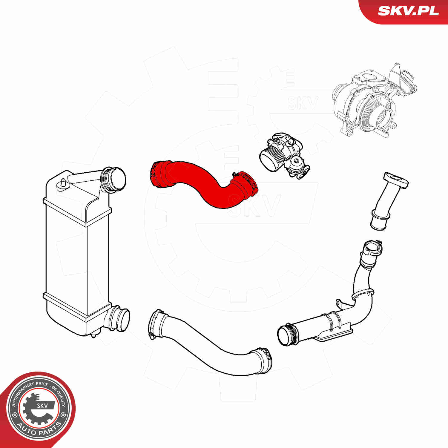 Charger Air Hose - 24SKV829 ESEN SKV