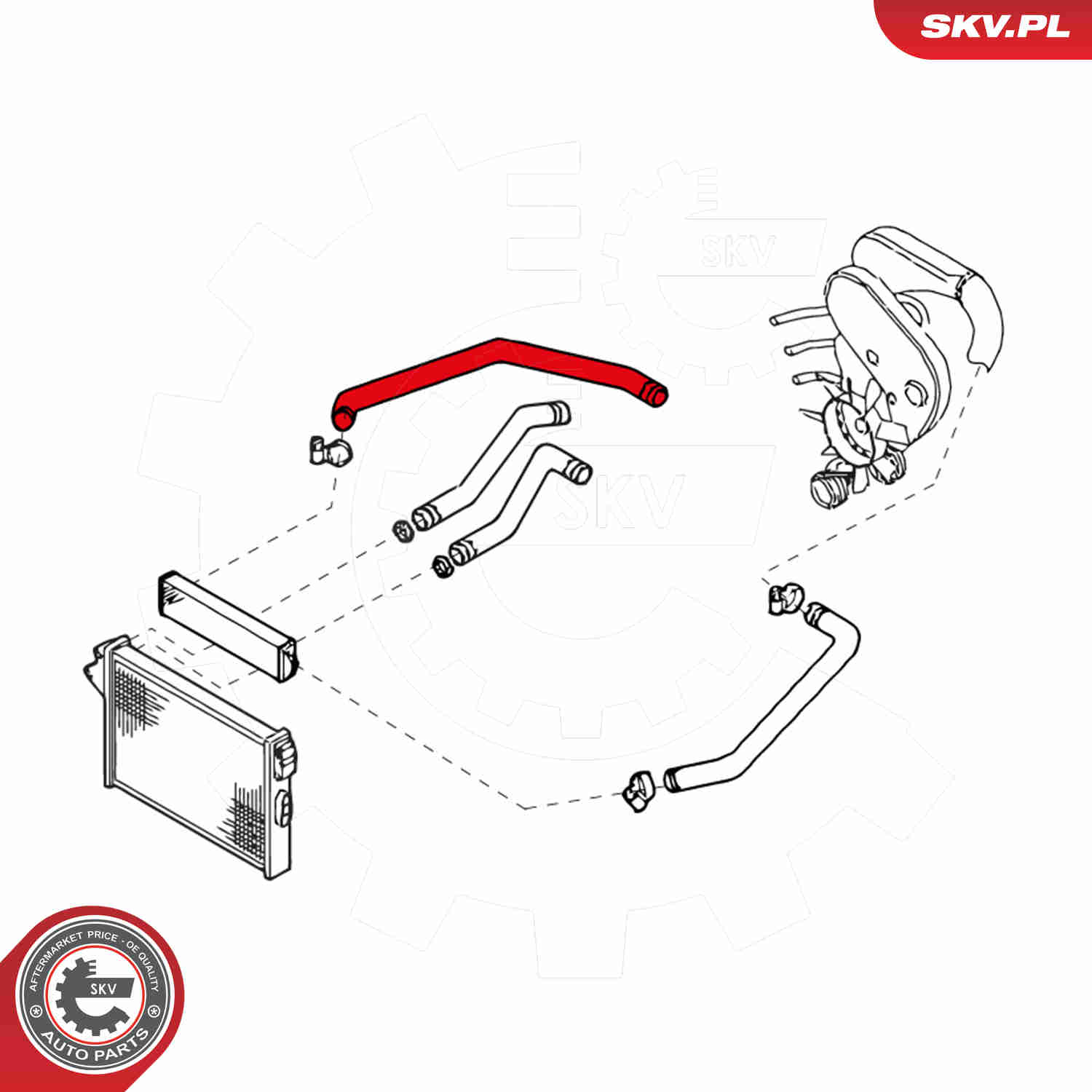 Charger Air Hose - 24SKV837 ESEN SKV