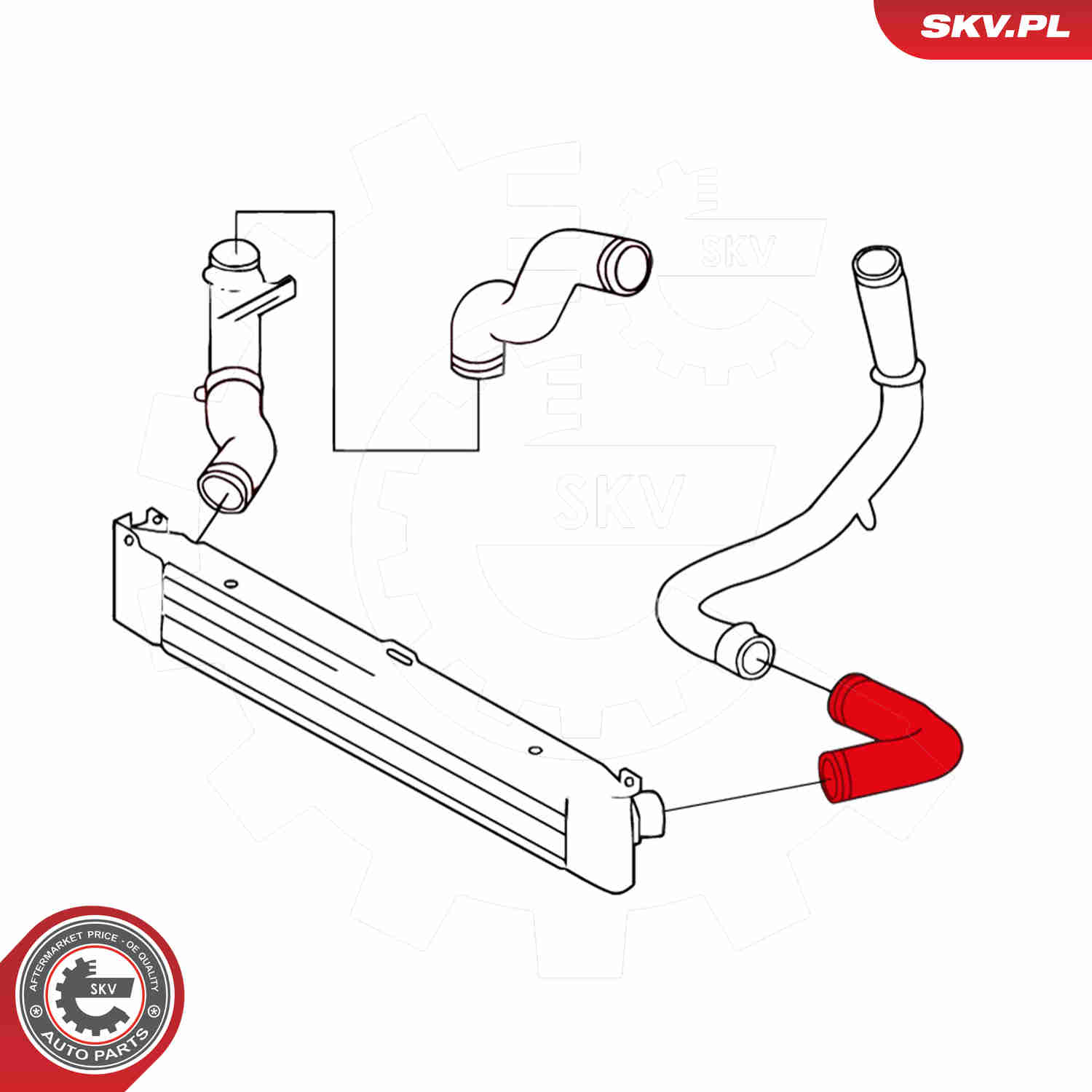 Charger Air Hose - 24SKV838 ESEN SKV