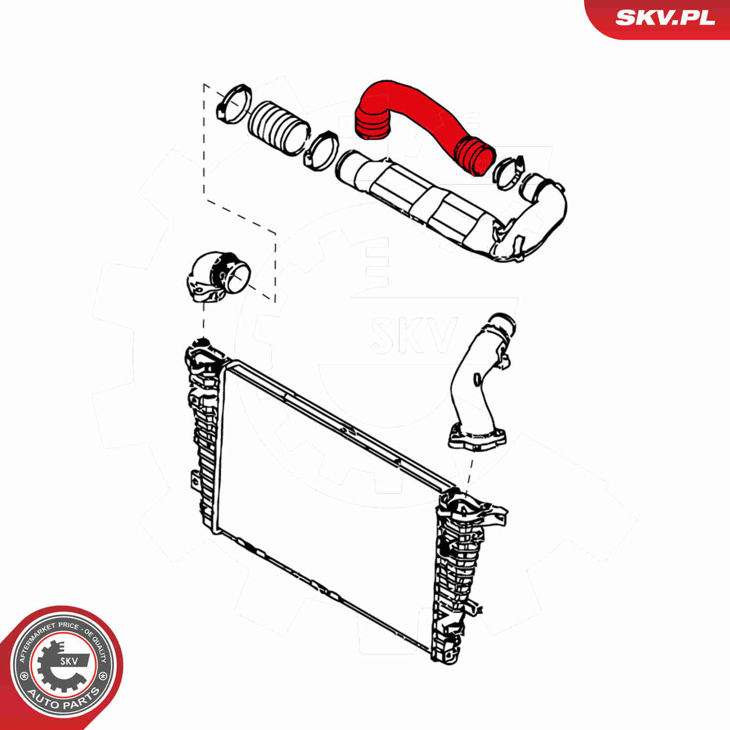 Charger Air Hose - 24SKV839 ESEN SKV