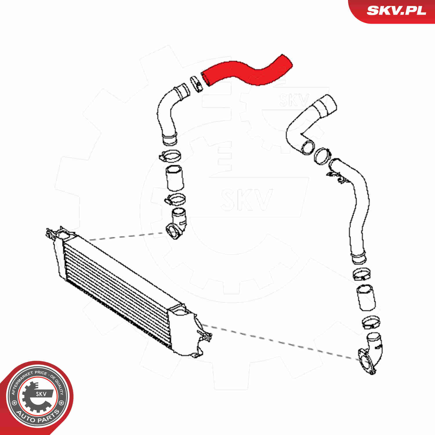 Charger Air Hose - 24SKV845 ESEN SKV