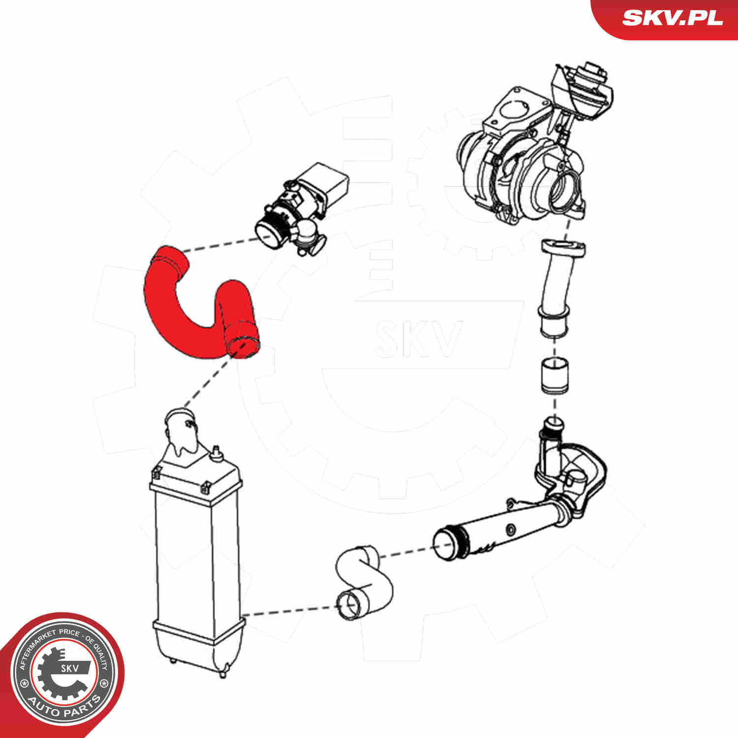 Charger Air Hose - 24SKV847 ESEN SKV