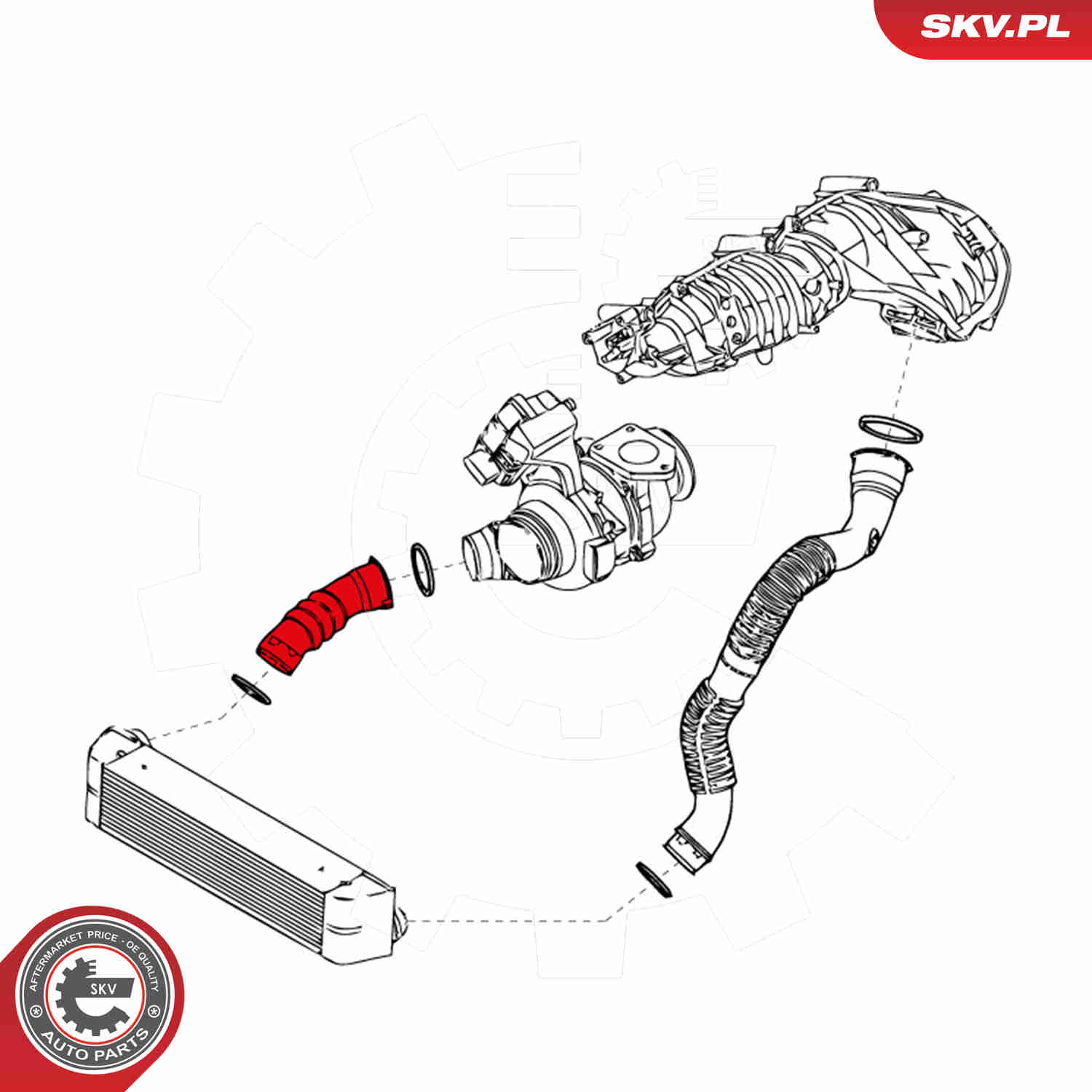 Charger Air Hose - 24SKV861 ESEN SKV