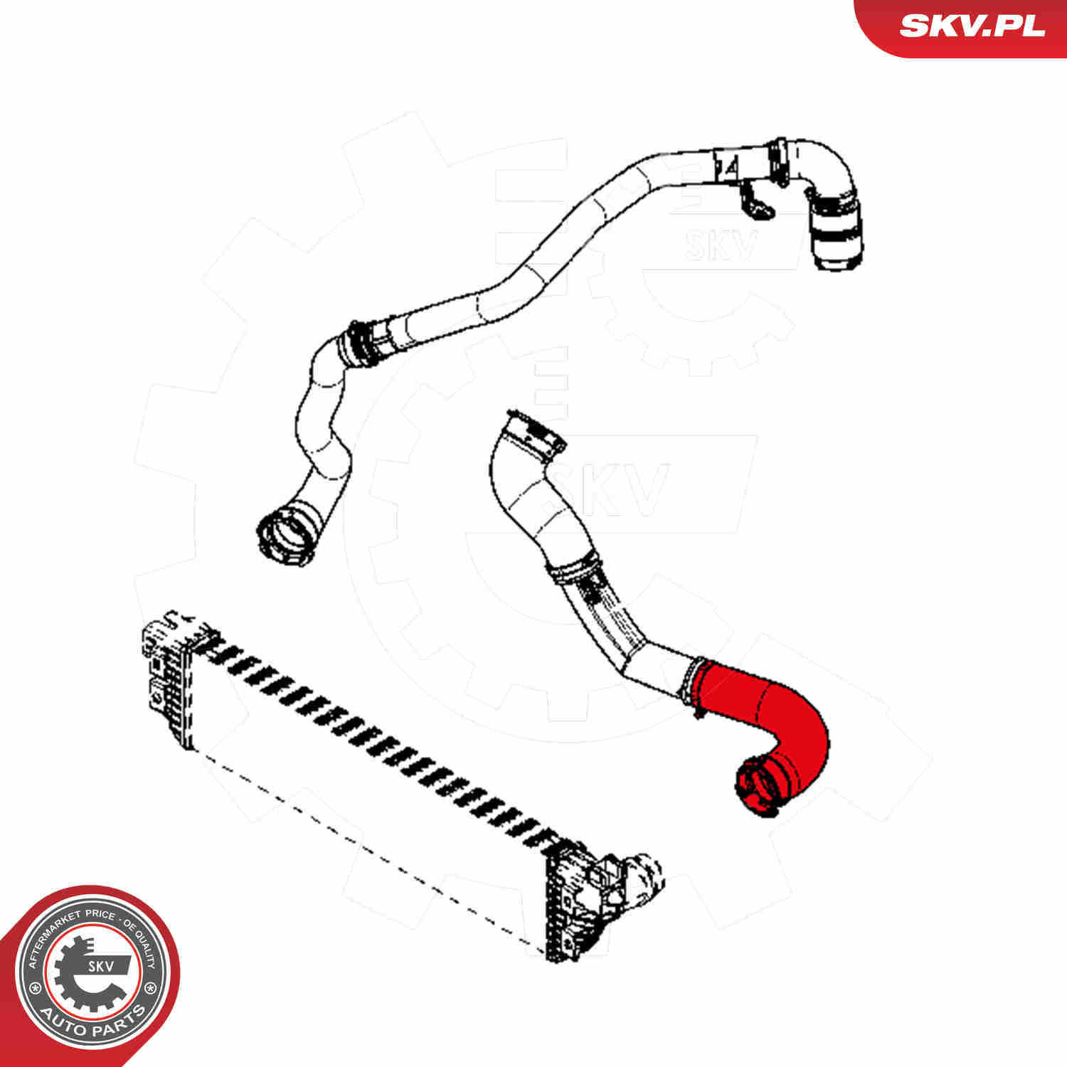 Charger Air Hose - 24SKV863 ESEN SKV