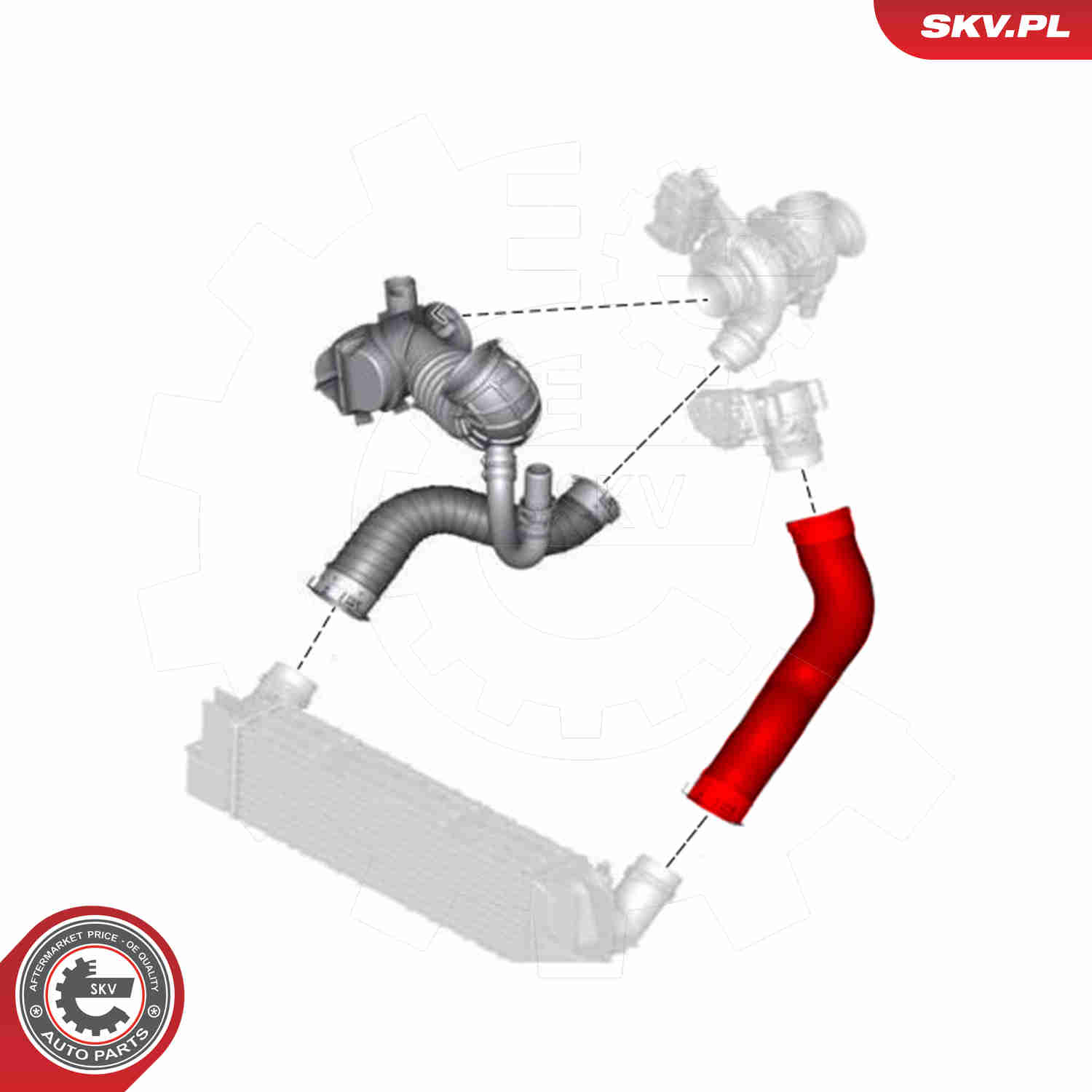 Charger Air Hose - 24SKV864 ESEN SKV