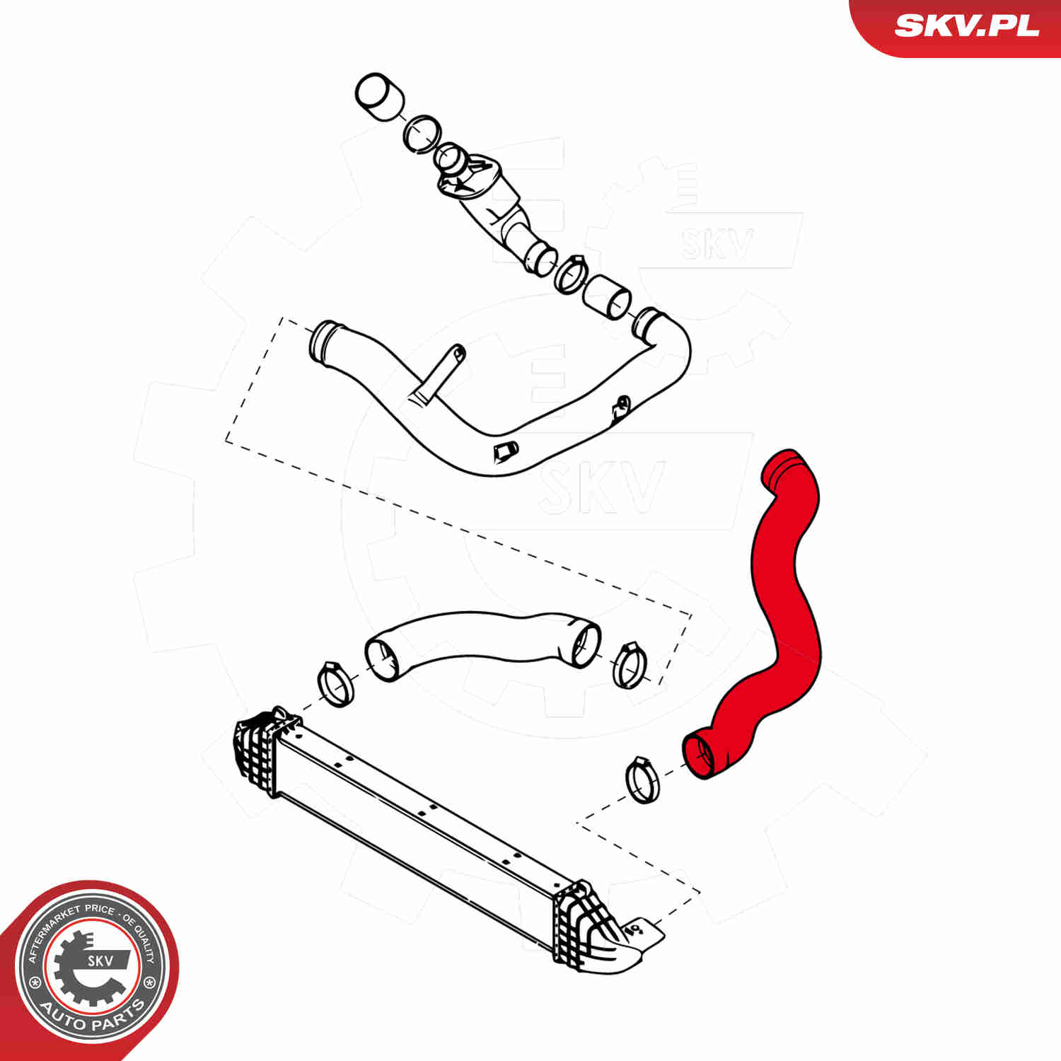 Charger Air Hose - 24SKV865 ESEN SKV