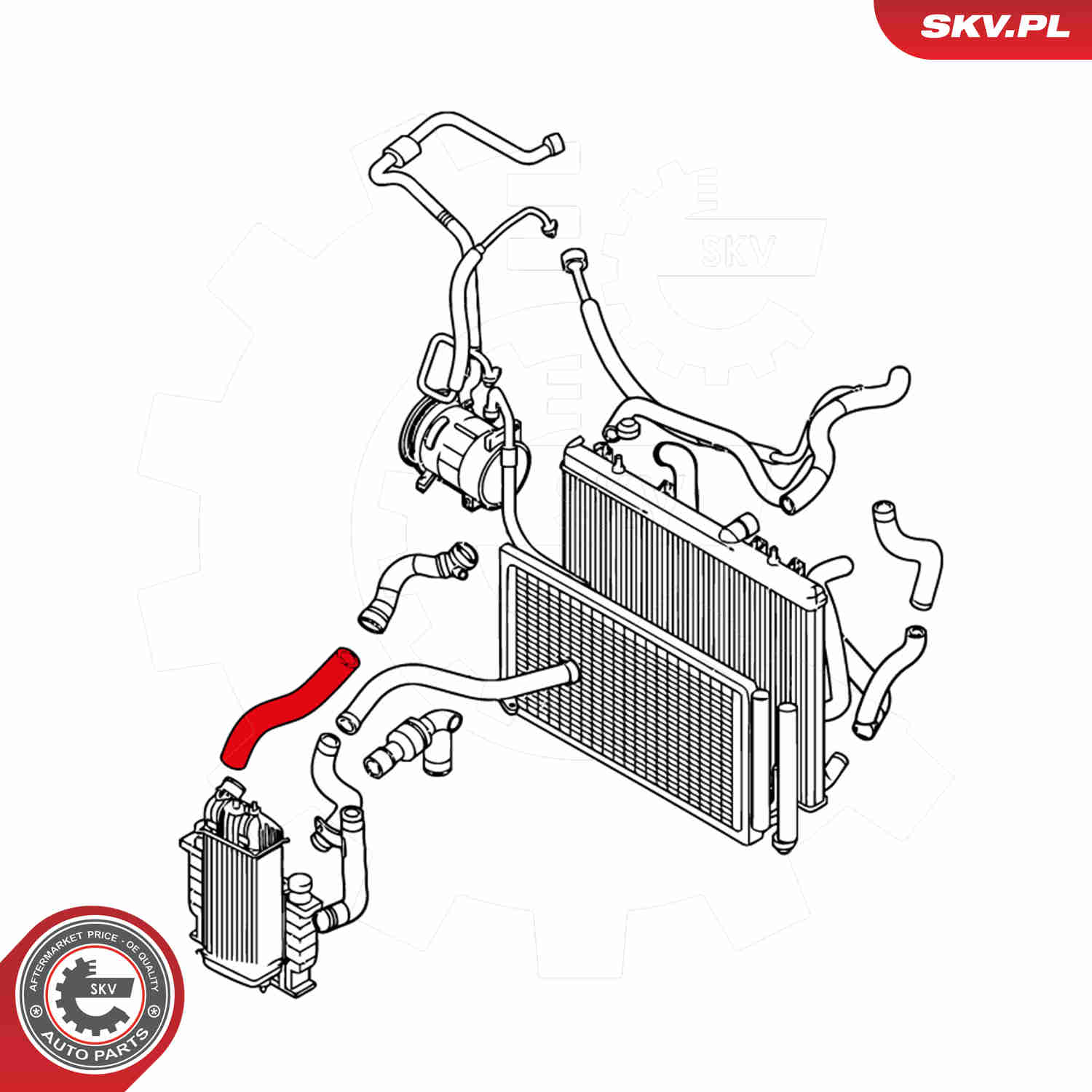 Charger Air Hose - 24SKV885 ESEN SKV