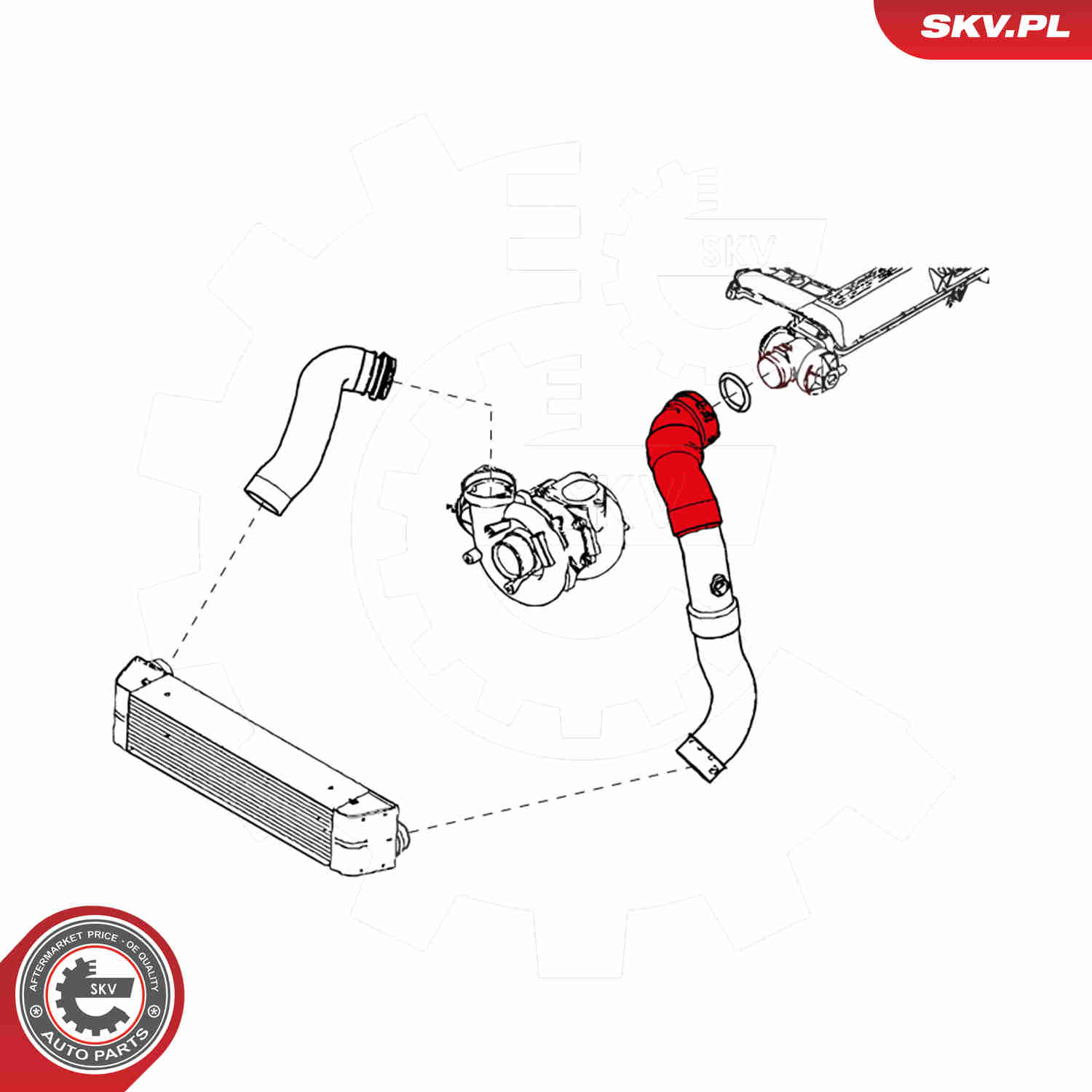Charger Air Hose - 24SKV888 ESEN SKV