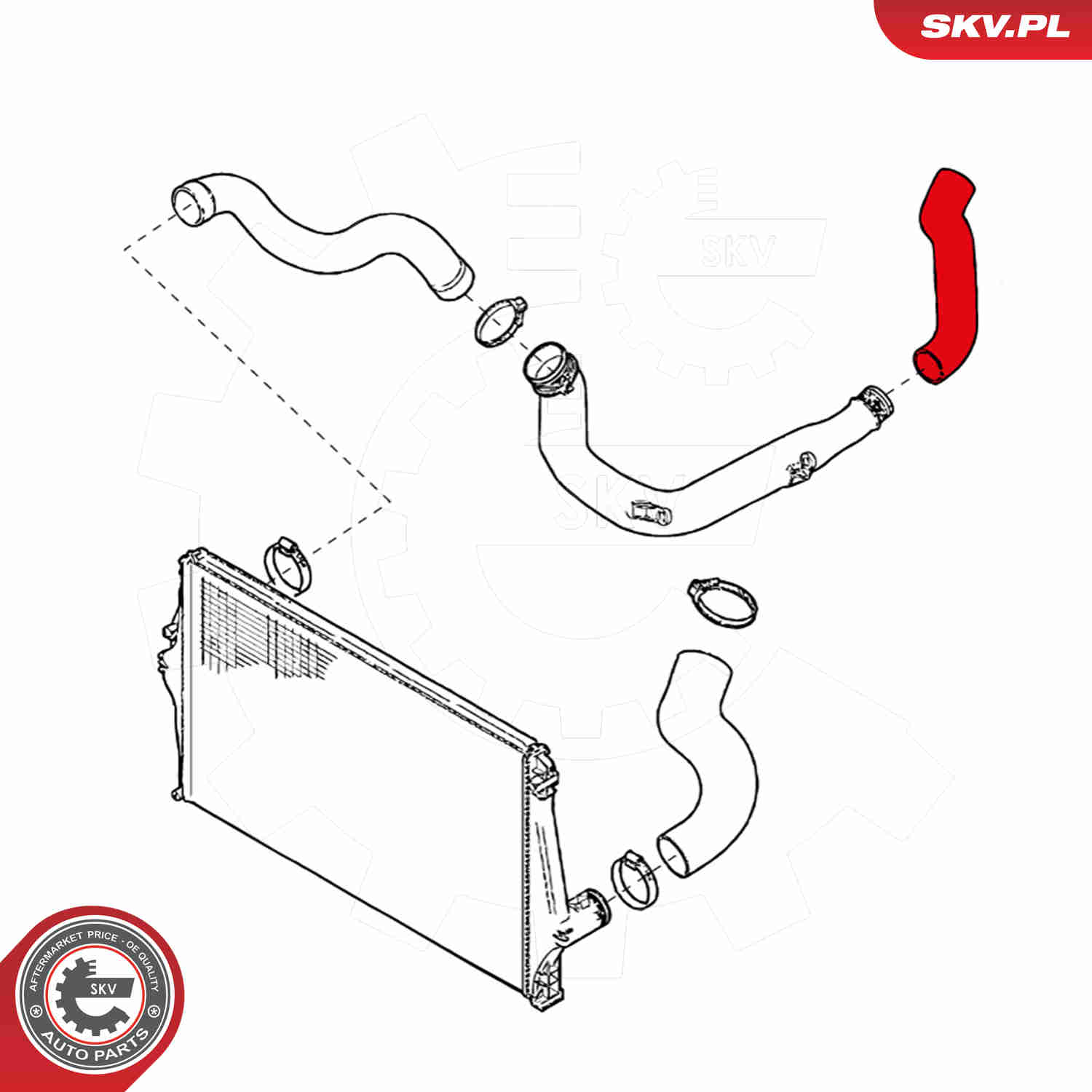 Charger Air Hose - 24SKV894 ESEN SKV