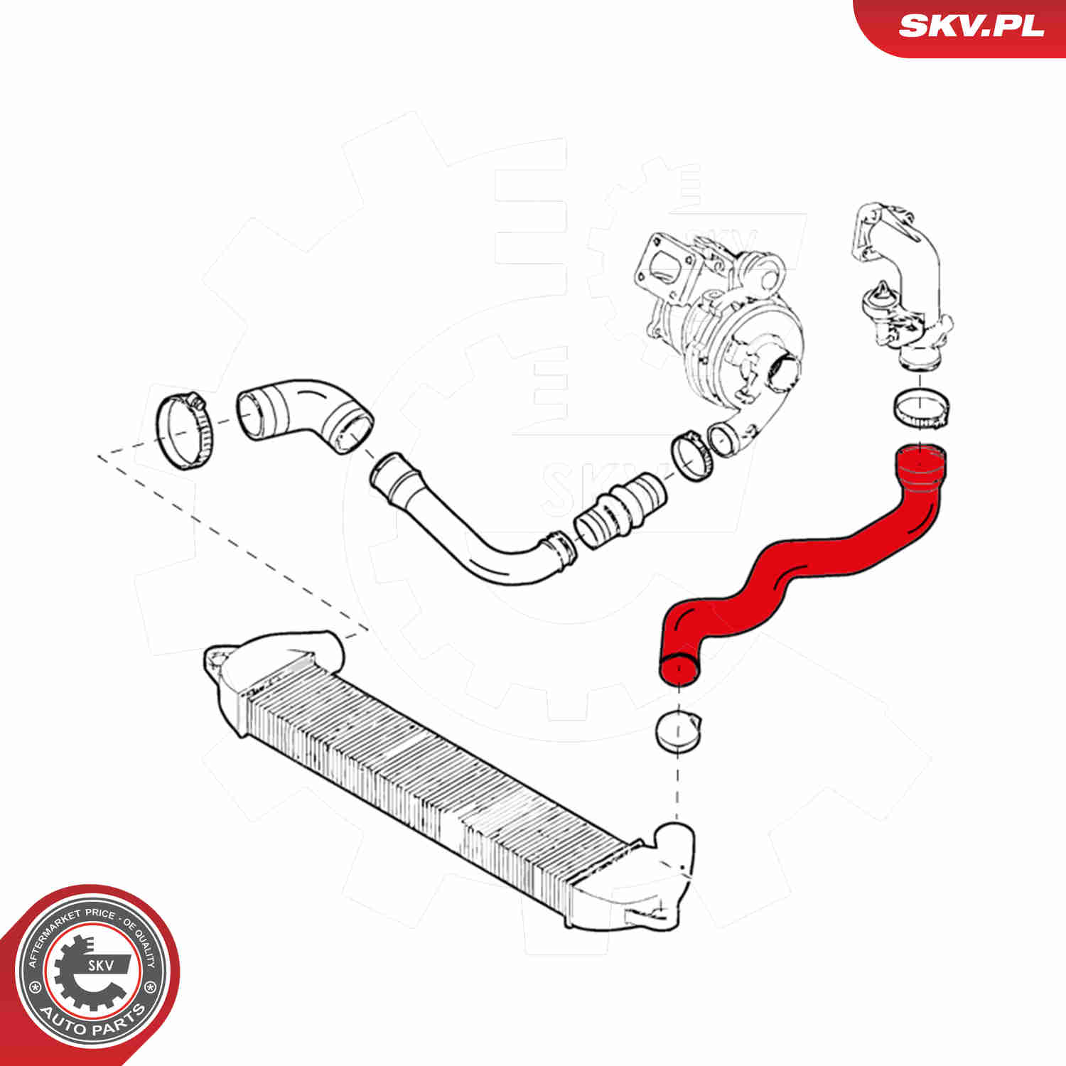 Charger Air Hose - 24SKV904 ESEN SKV