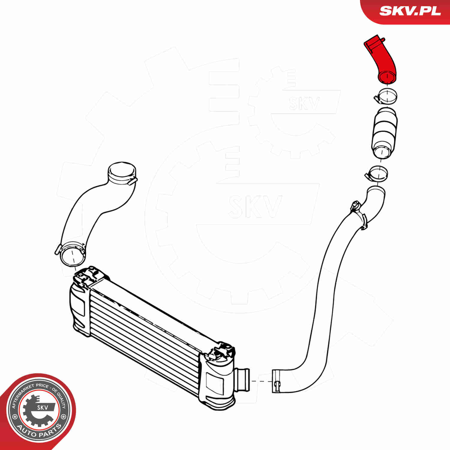 Charger Air Hose - 24SKV910 ESEN SKV