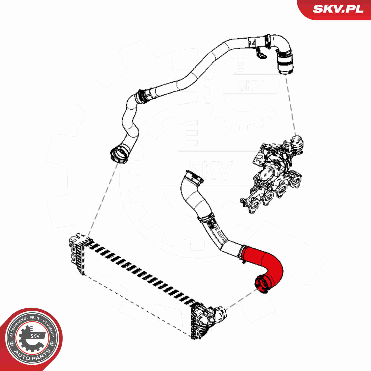 Charger Air Hose - 24SKV912 ESEN SKV