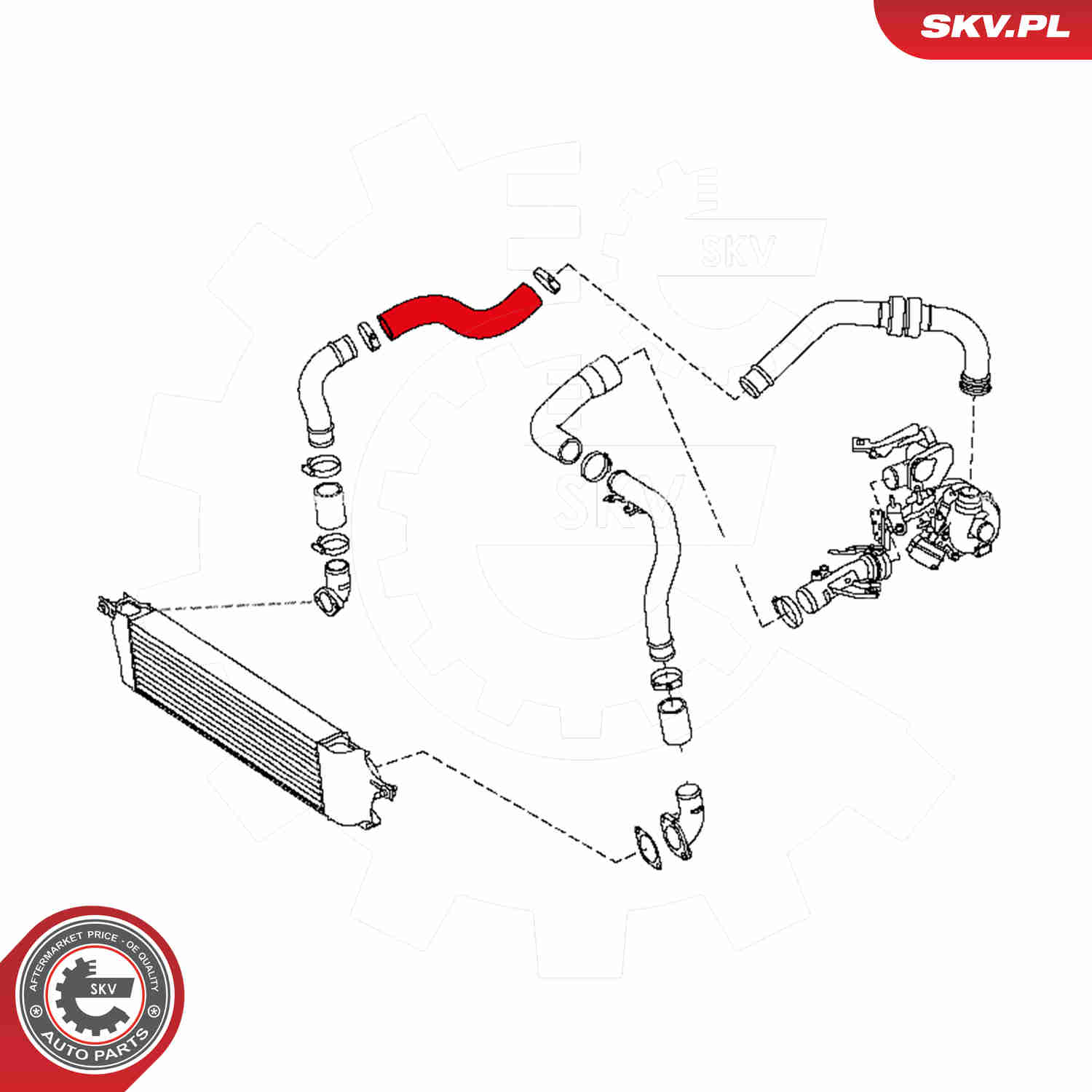 Charger Air Hose - 24SKV932 ESEN SKV