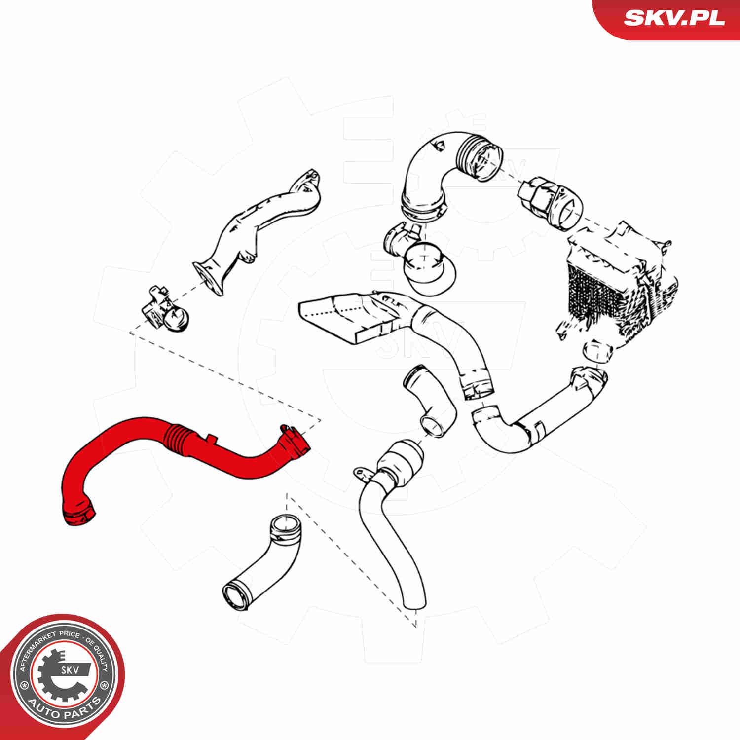 Charger Air Hose - 24SKV963 ESEN SKV