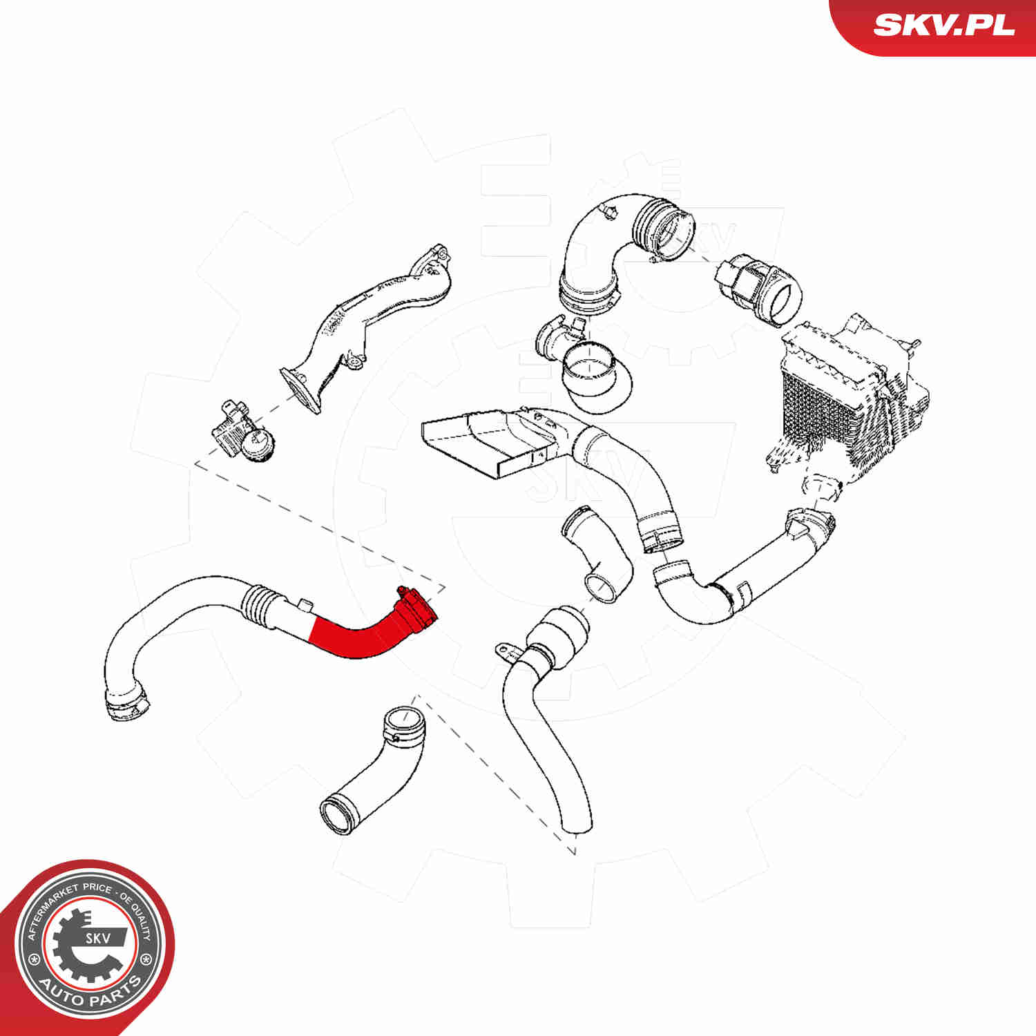 Charger Air Hose - 24SKV964 ESEN SKV