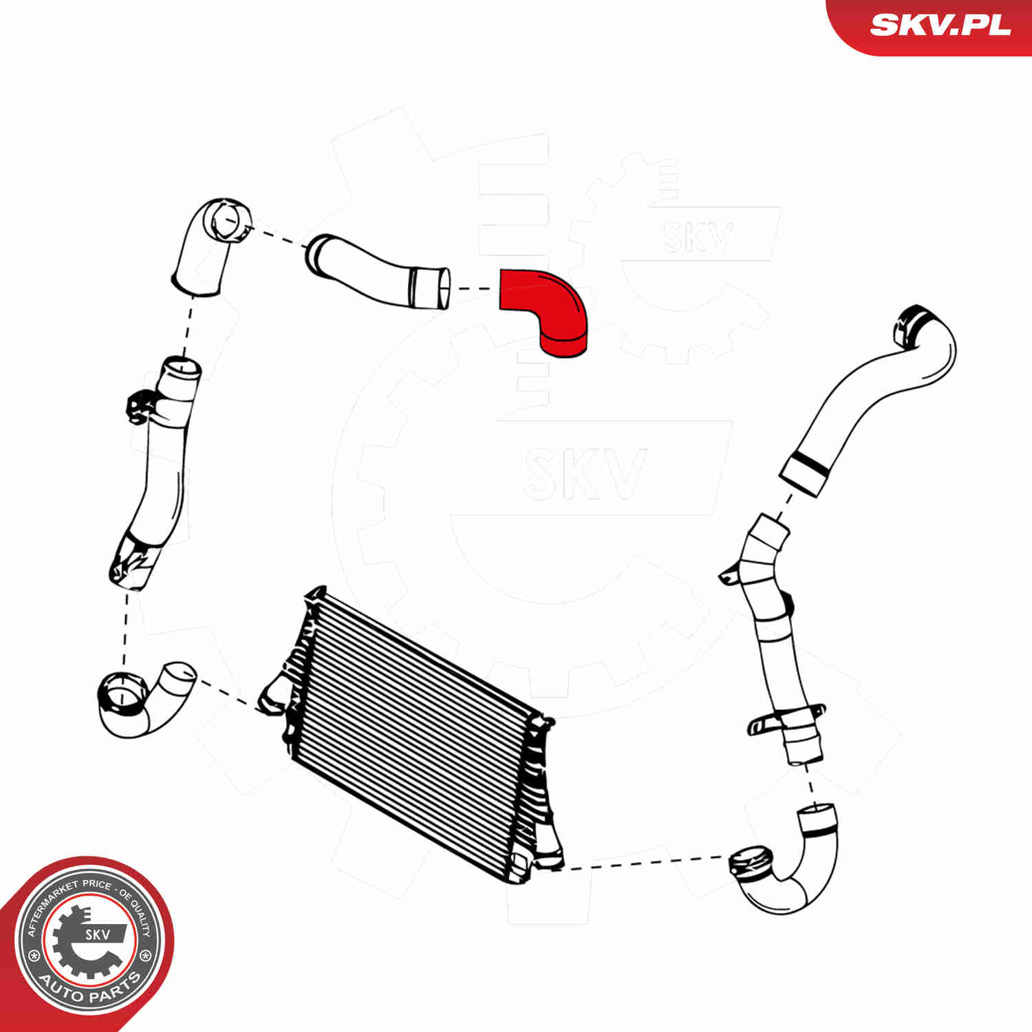 Charger Air Hose - 24SKV986 ESEN SKV