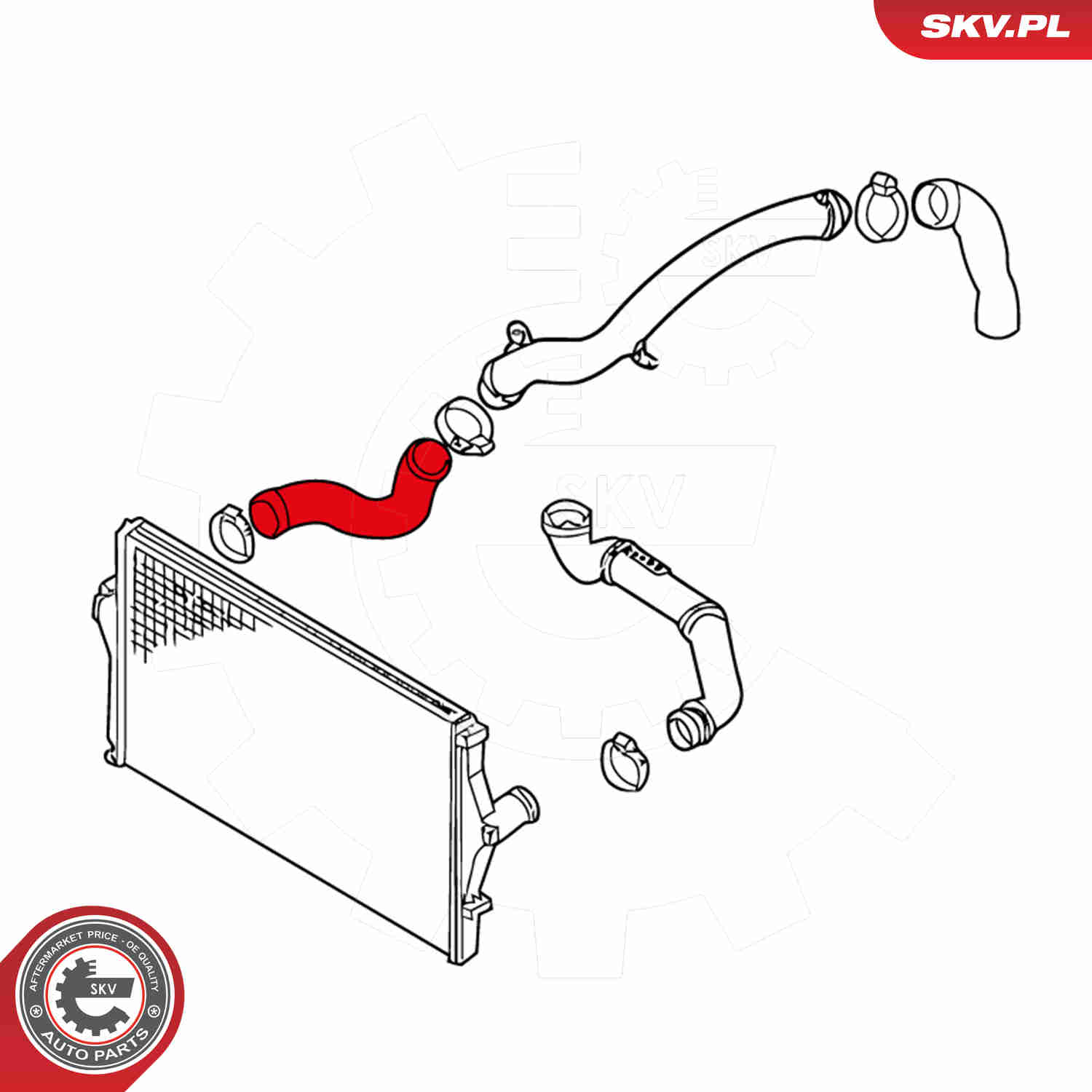 Charger Air Hose - 24SKV993 ESEN SKV
