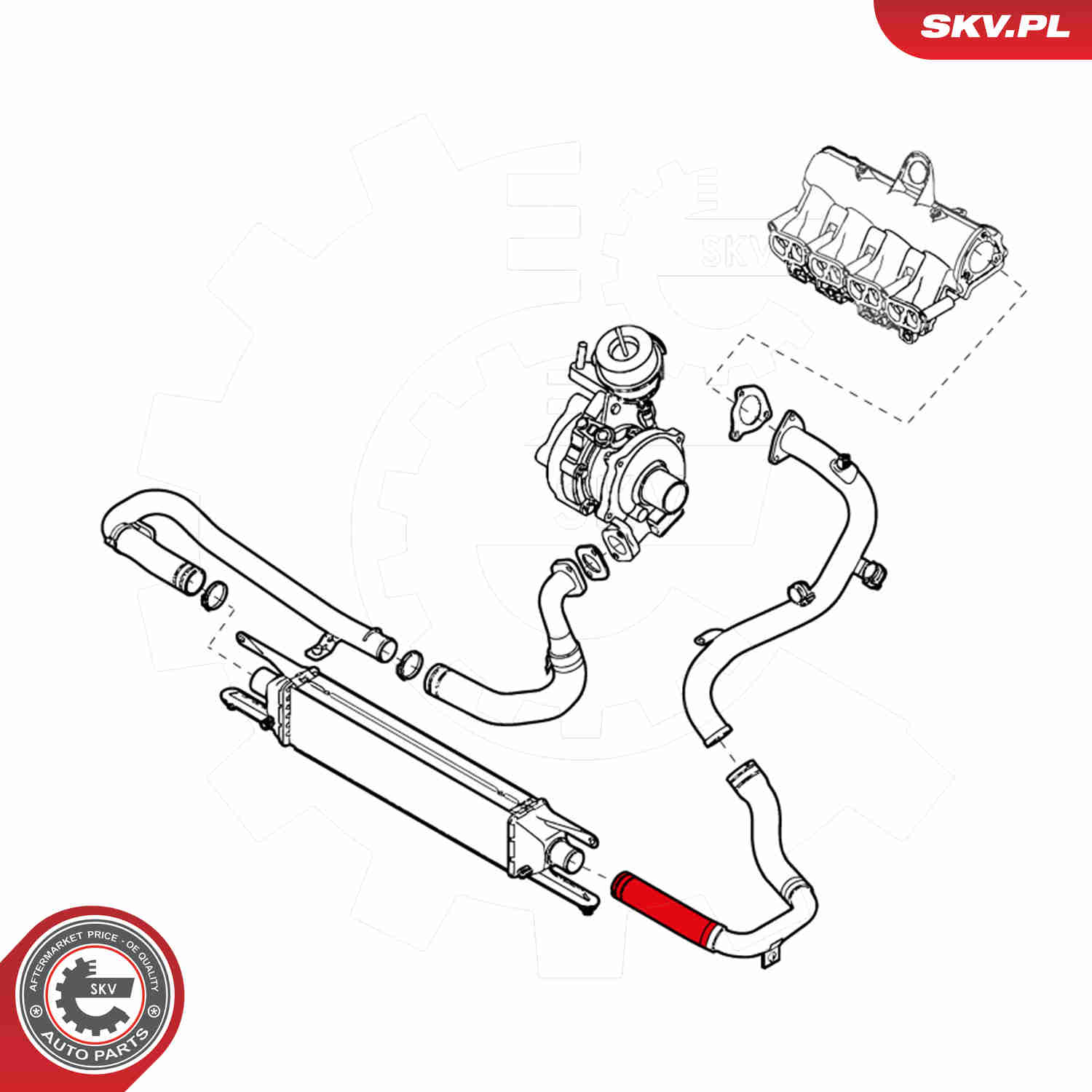 Charger Air Hose - 24SKV994 ESEN SKV