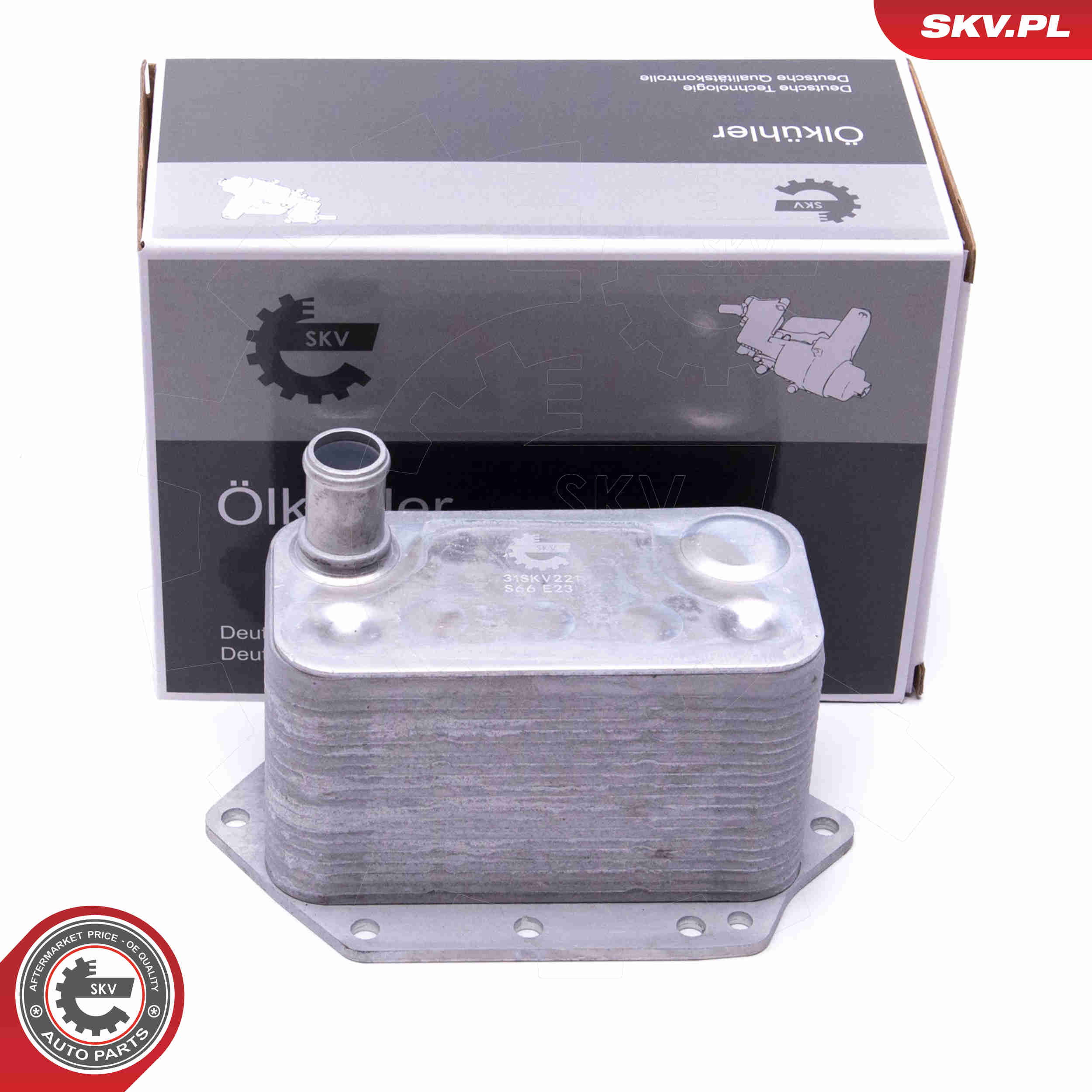 Oil Cooler, engine oil - 31SKV221 ESEN SKV