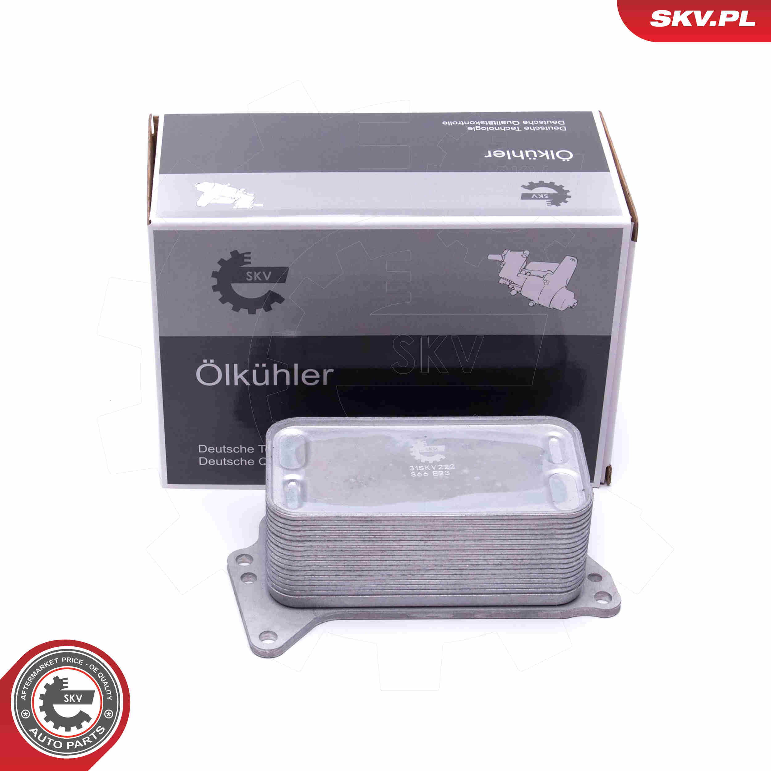 Oil Cooler, engine oil - 31SKV222 ESEN SKV