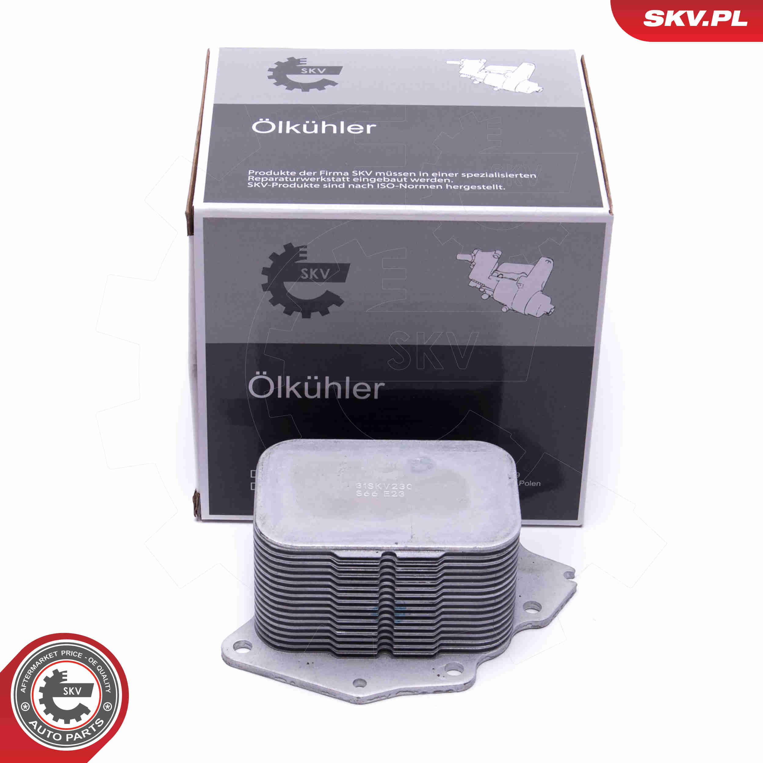 Oil Cooler, engine oil - 31SKV230 ESEN SKV