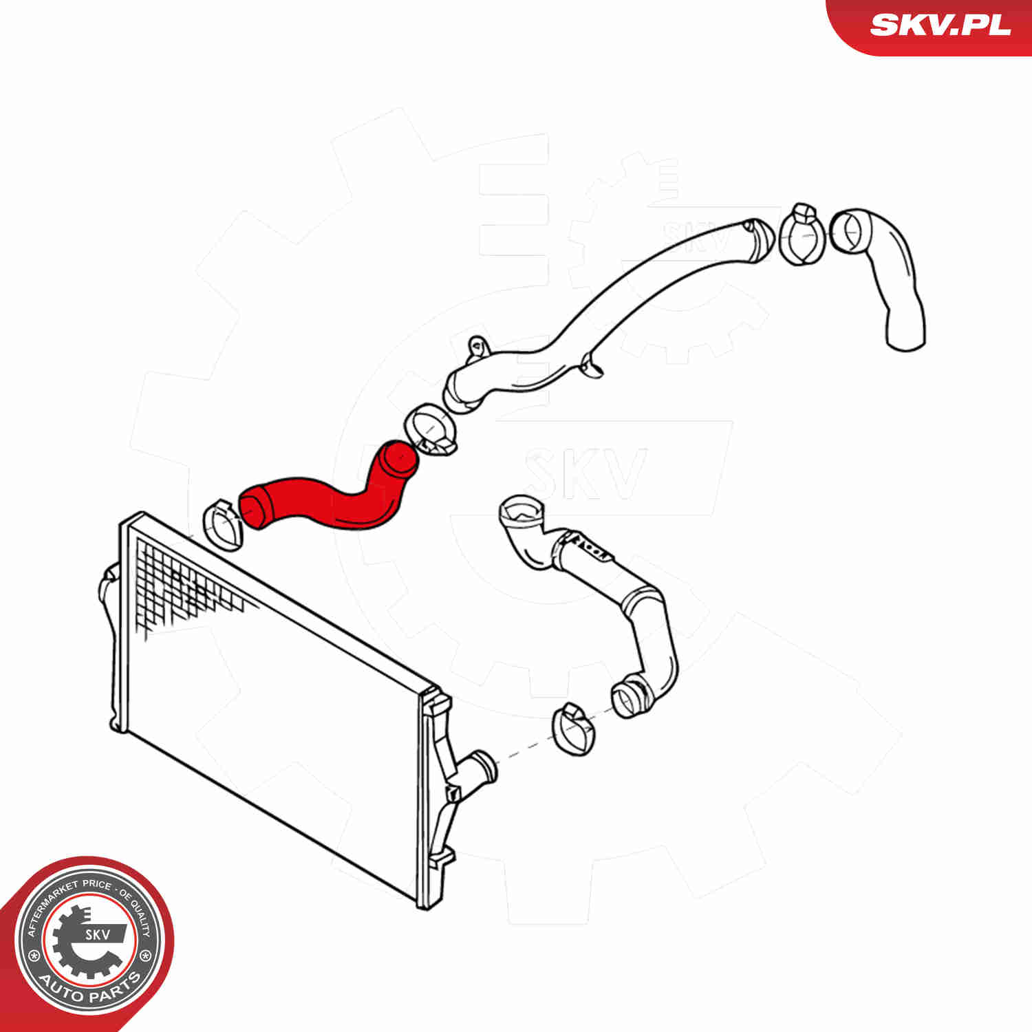 Charger Air Hose - 43SKV053 ESEN SKV