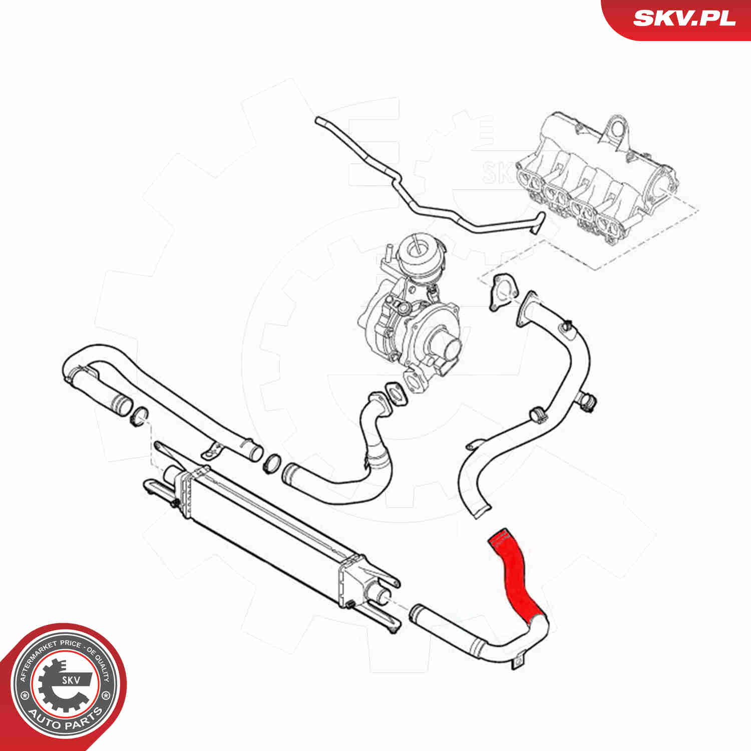 Charger Air Hose - 43SKV055 ESEN SKV