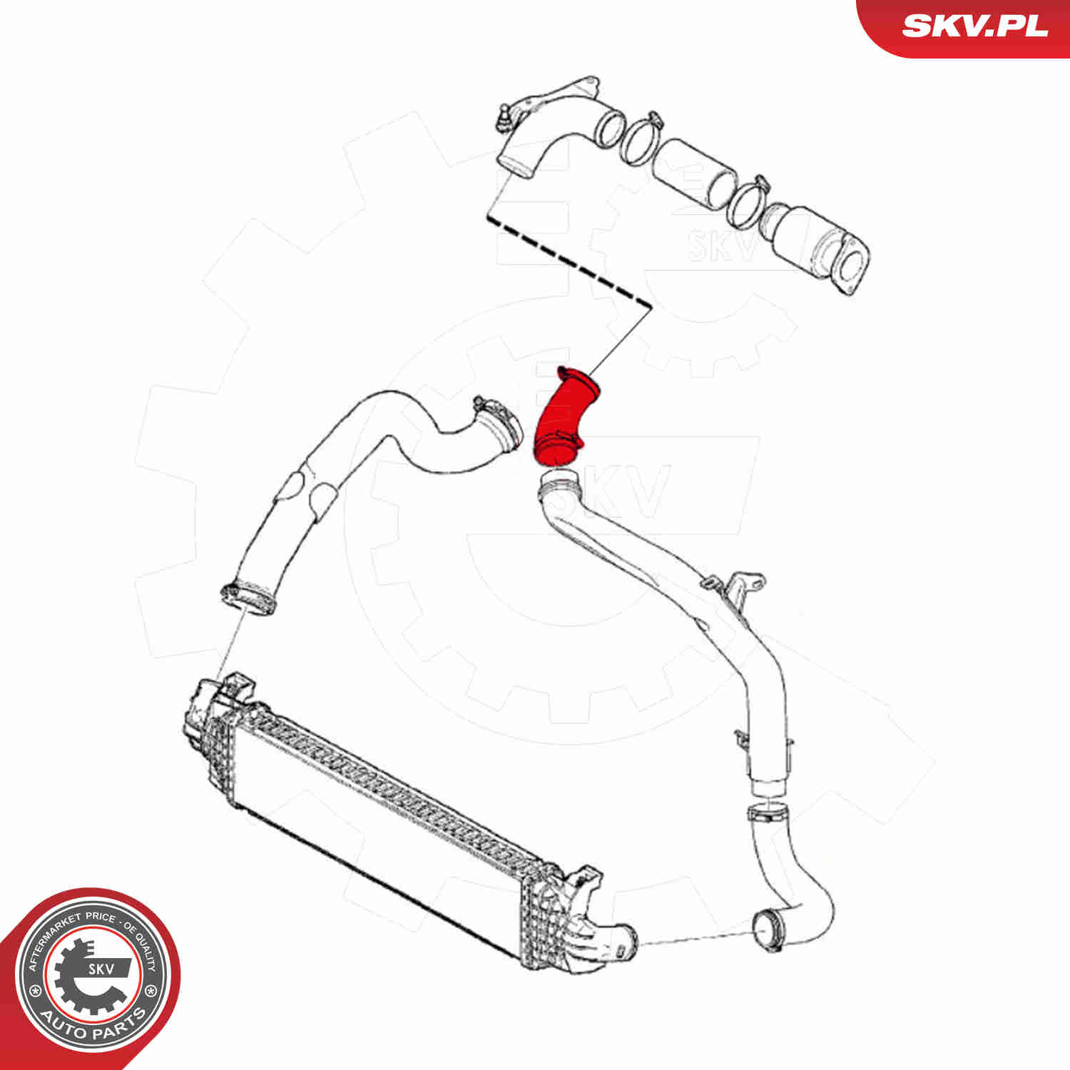 Charger Air Hose - 43SKV059 ESEN SKV