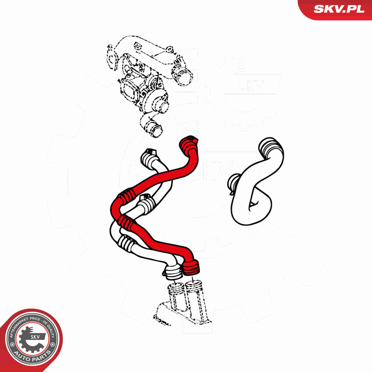 Charger Air Hose - 43SKV060 ESEN SKV