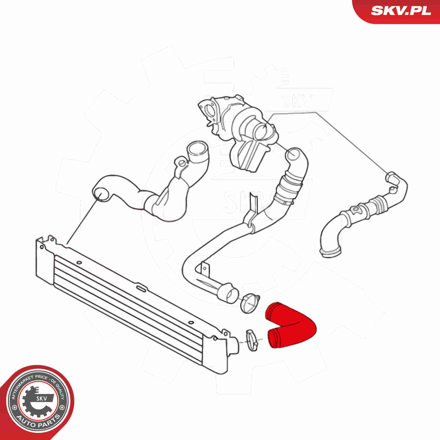 Charger Air Hose - 43SKV066 ESEN SKV