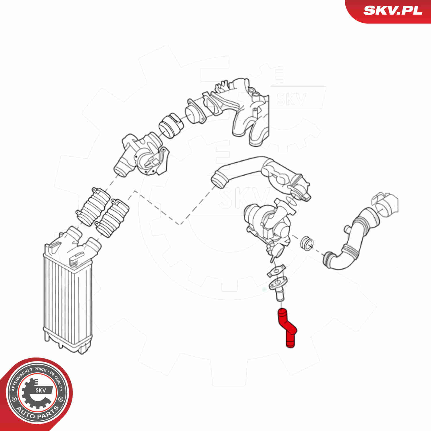 Charger Air Hose - 43SKV067 ESEN SKV