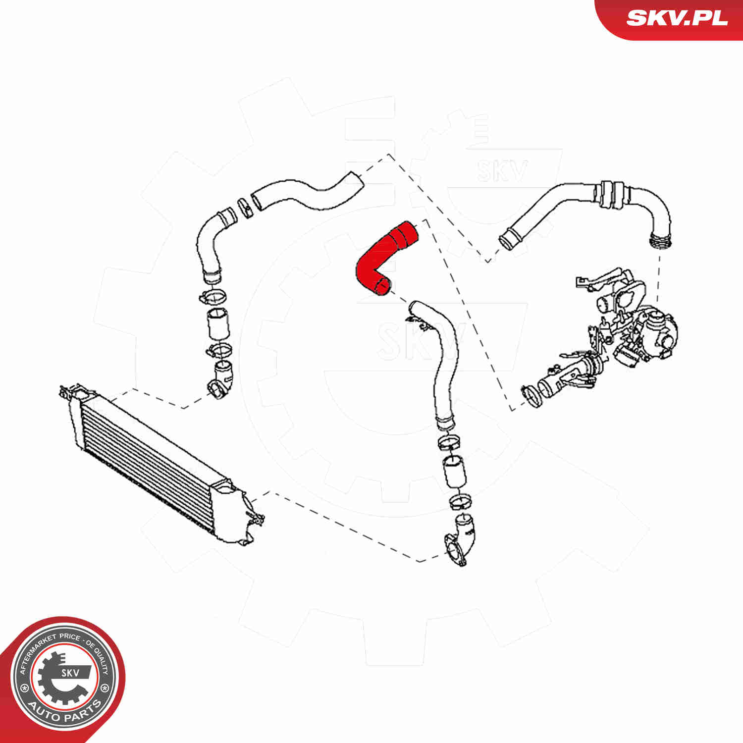 Charger Air Hose - 43SKV070 ESEN SKV