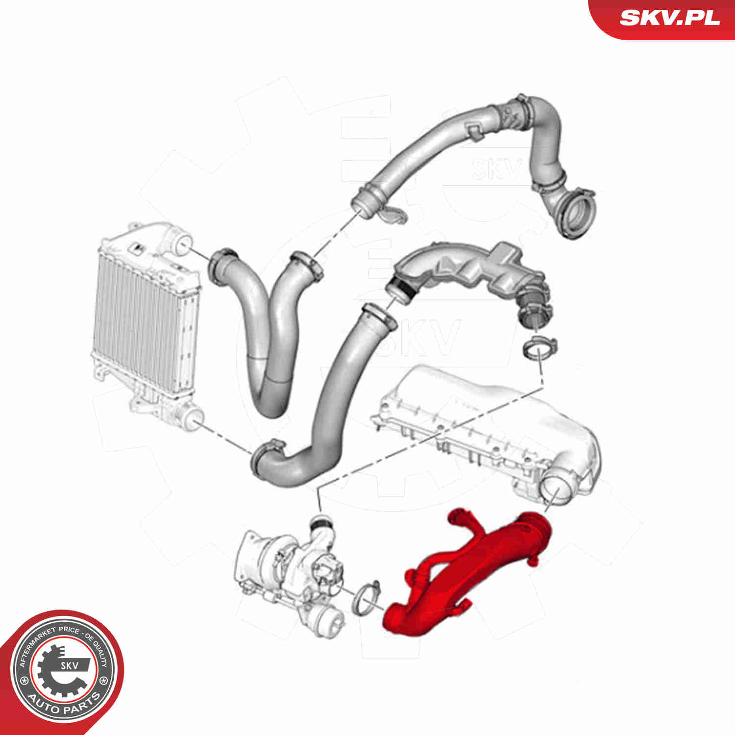 Charger Air Hose - 43SKV087 ESEN SKV
