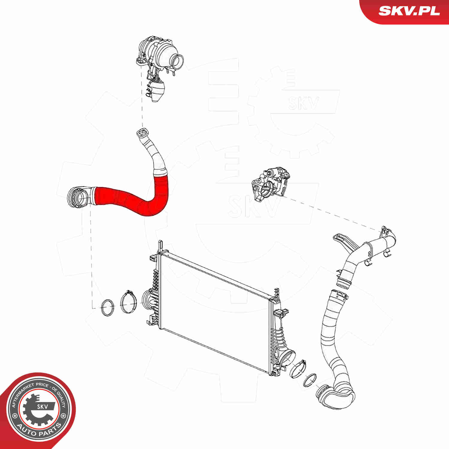 Charger Air Hose - 43SKV088 ESEN SKV