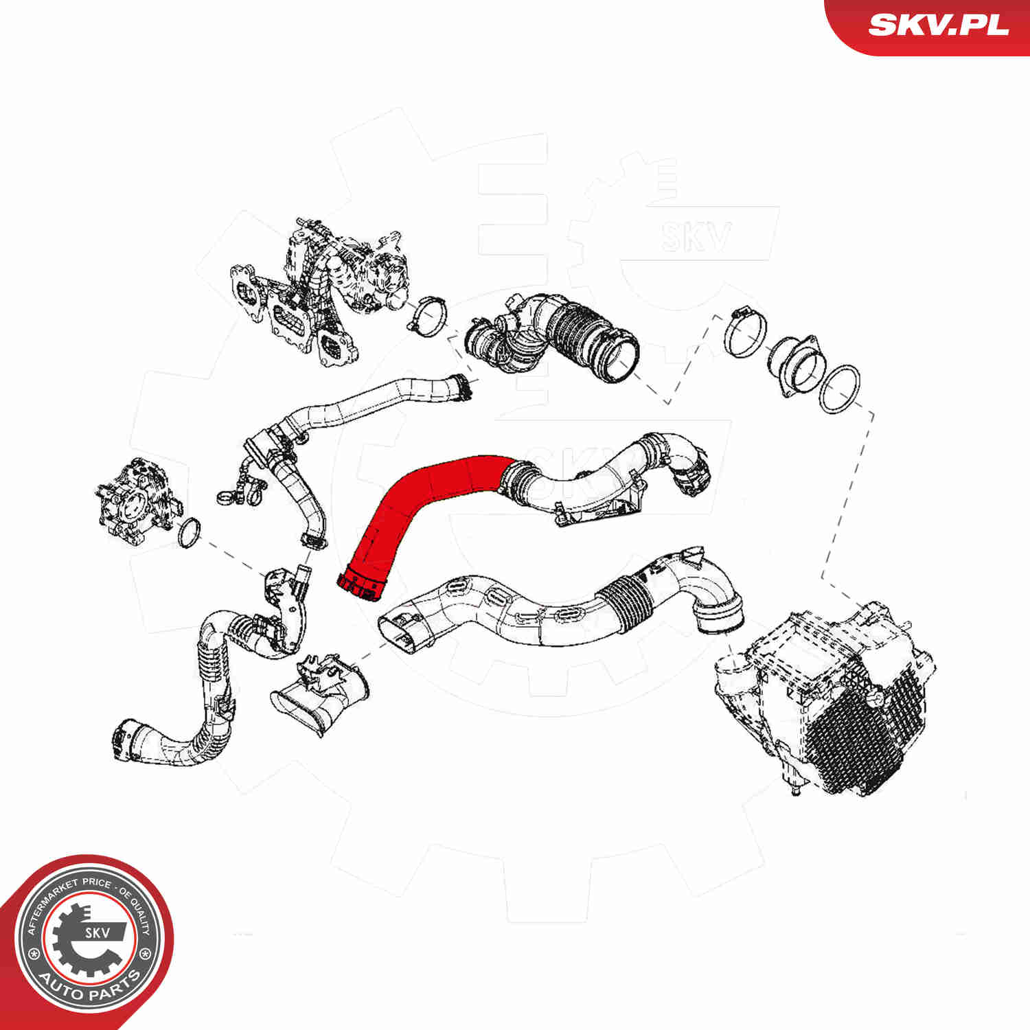 Charger Air Hose - 43SKV095 ESEN SKV