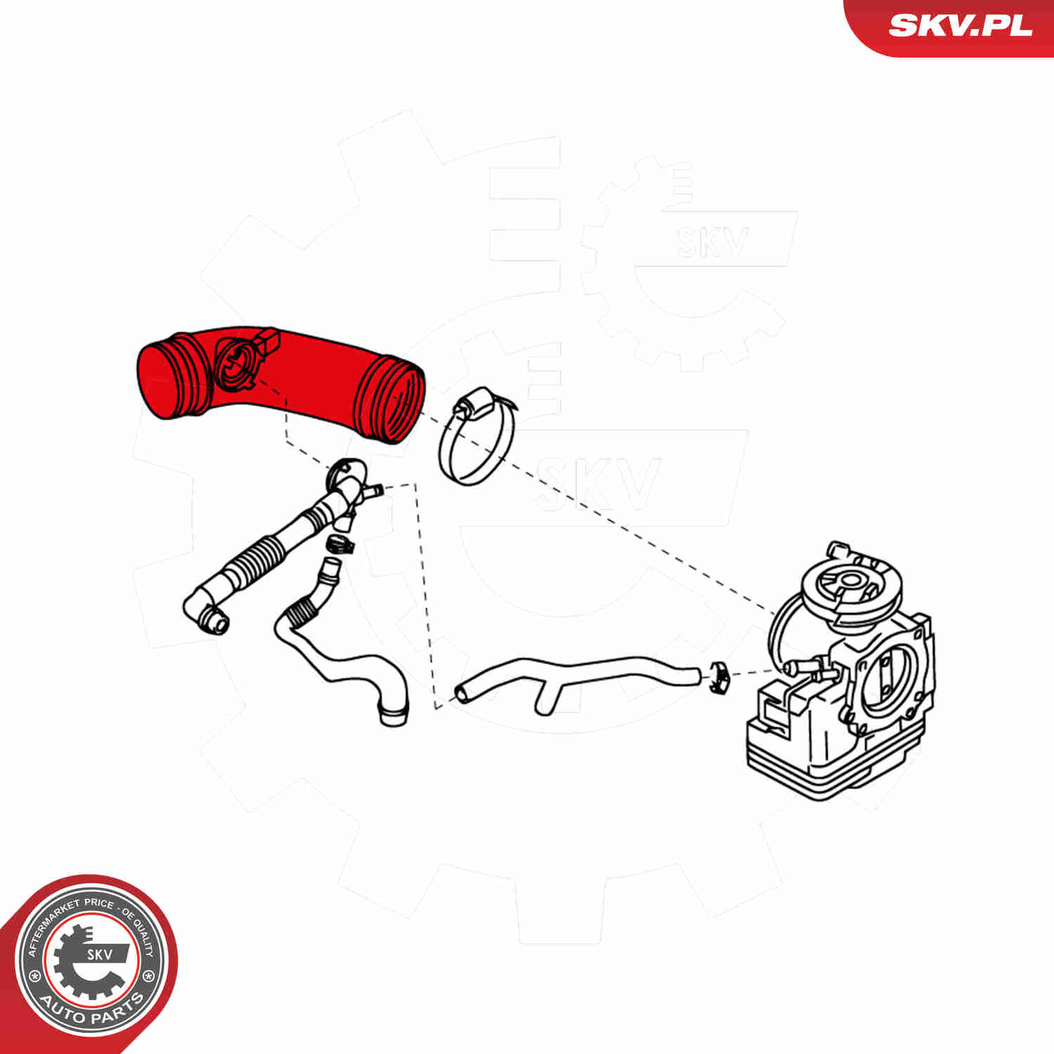 Charger Air Hose - 43SKV102 ESEN SKV