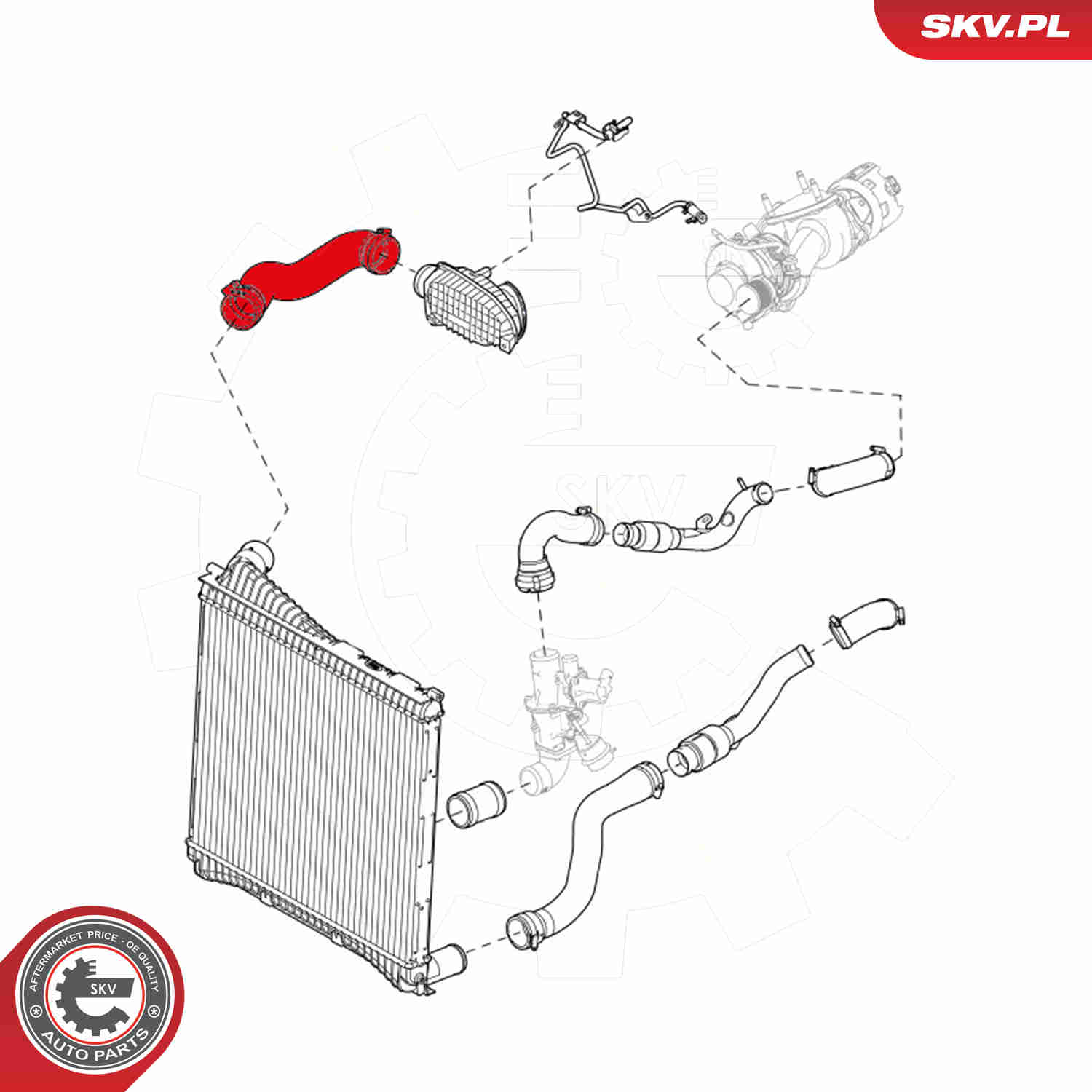 Charger Air Hose - 43SKV104 ESEN SKV