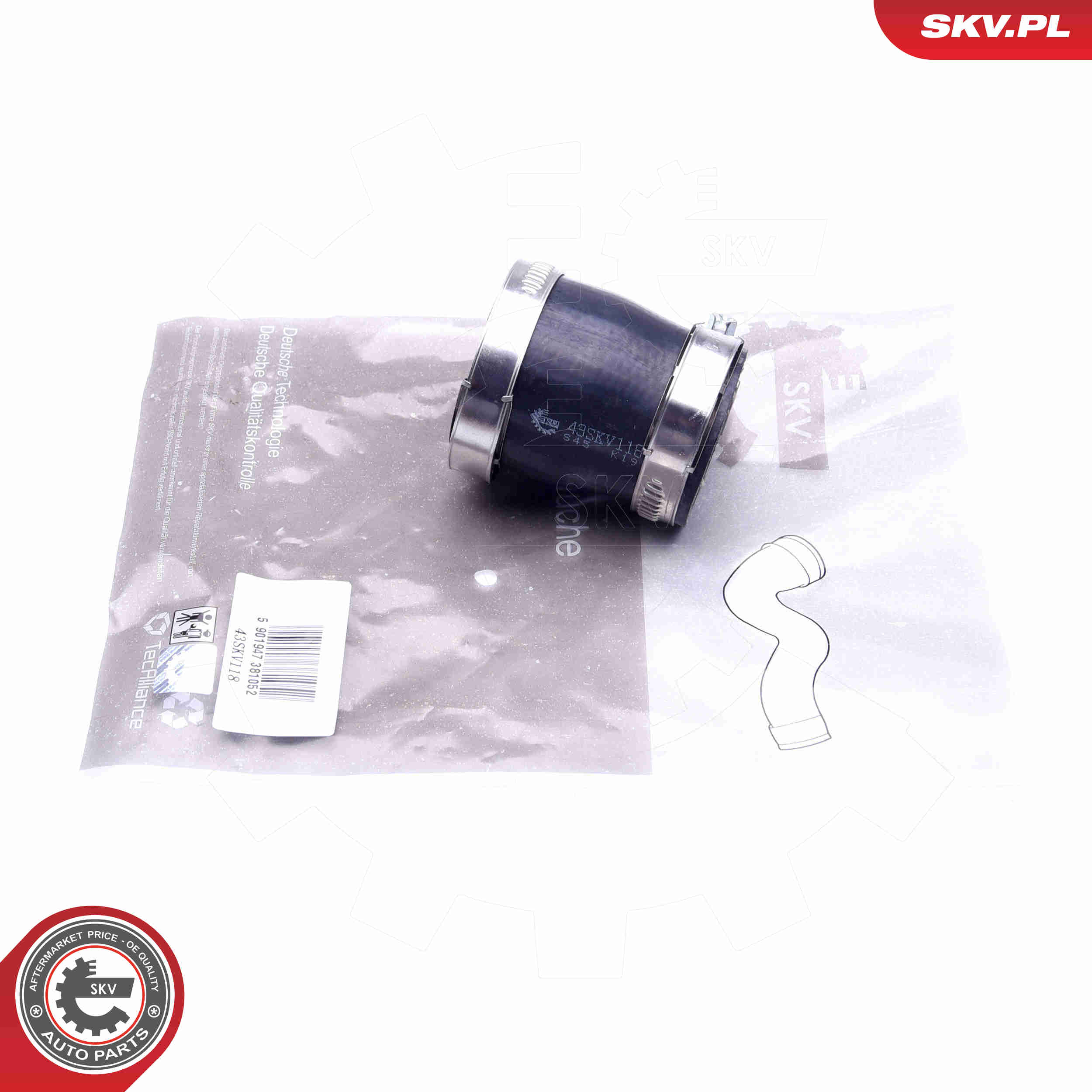 Charger Air Hose - 43SKV118 ESEN SKV