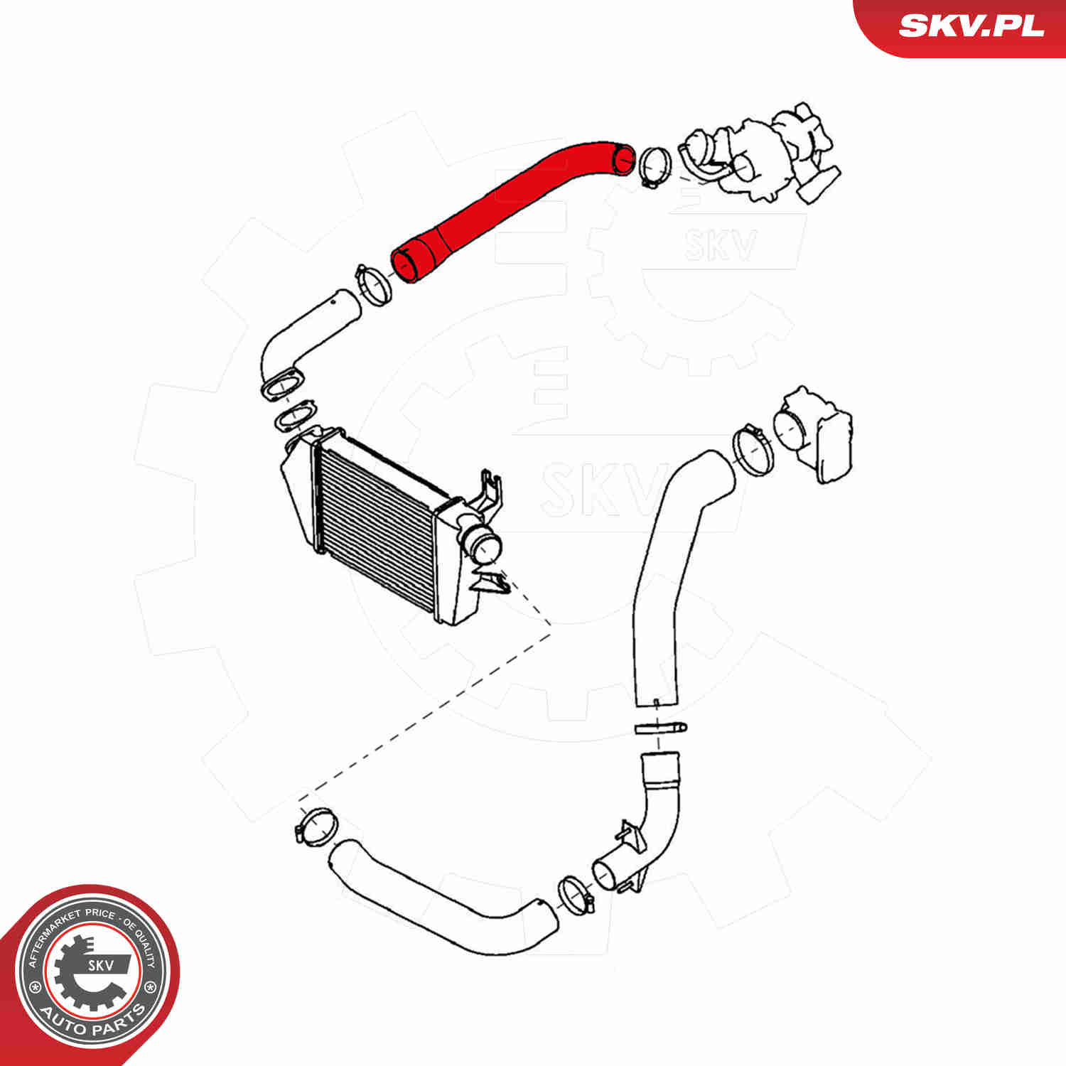 Charger Air Hose - 43SKV124 ESEN SKV