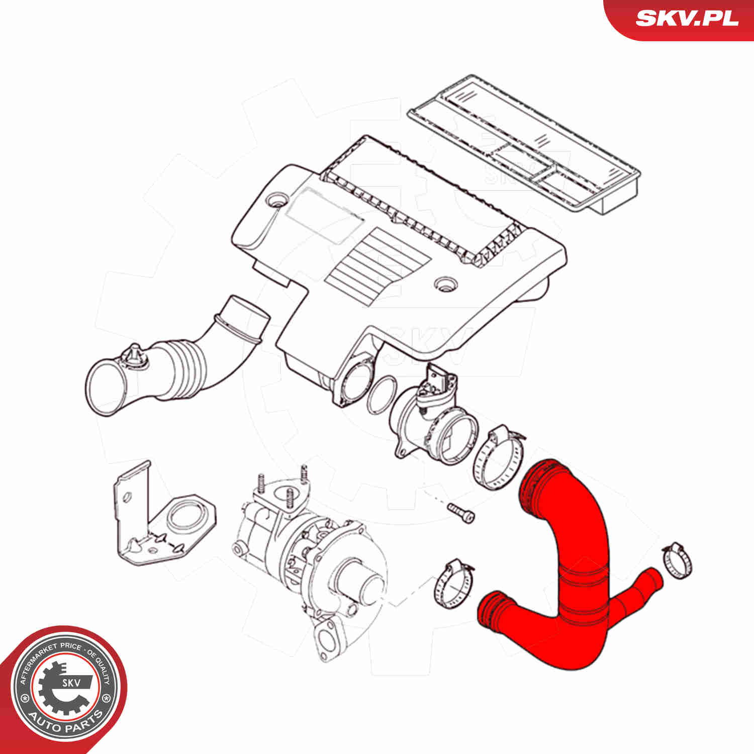 Charger Air Hose - 43SKV228 ESEN SKV