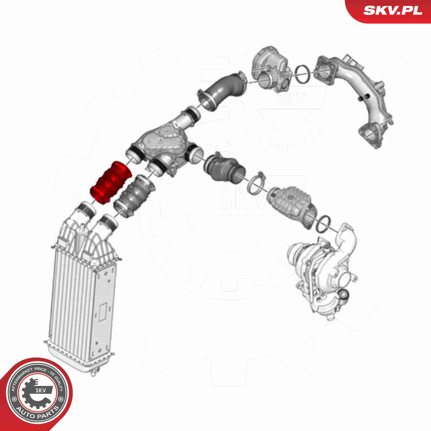 Charger Air Hose - 43SKV242 ESEN SKV