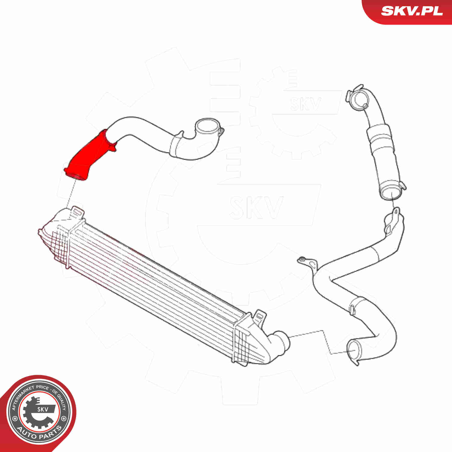 Charger Air Hose - 43SKV243 ESEN SKV